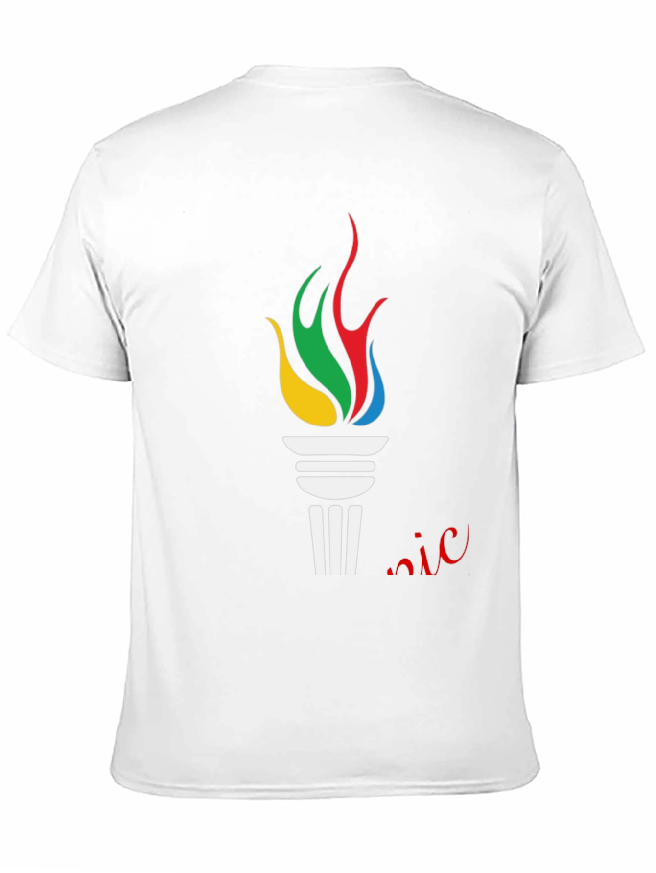 Olympic Torch Graphic Black T-Shirt