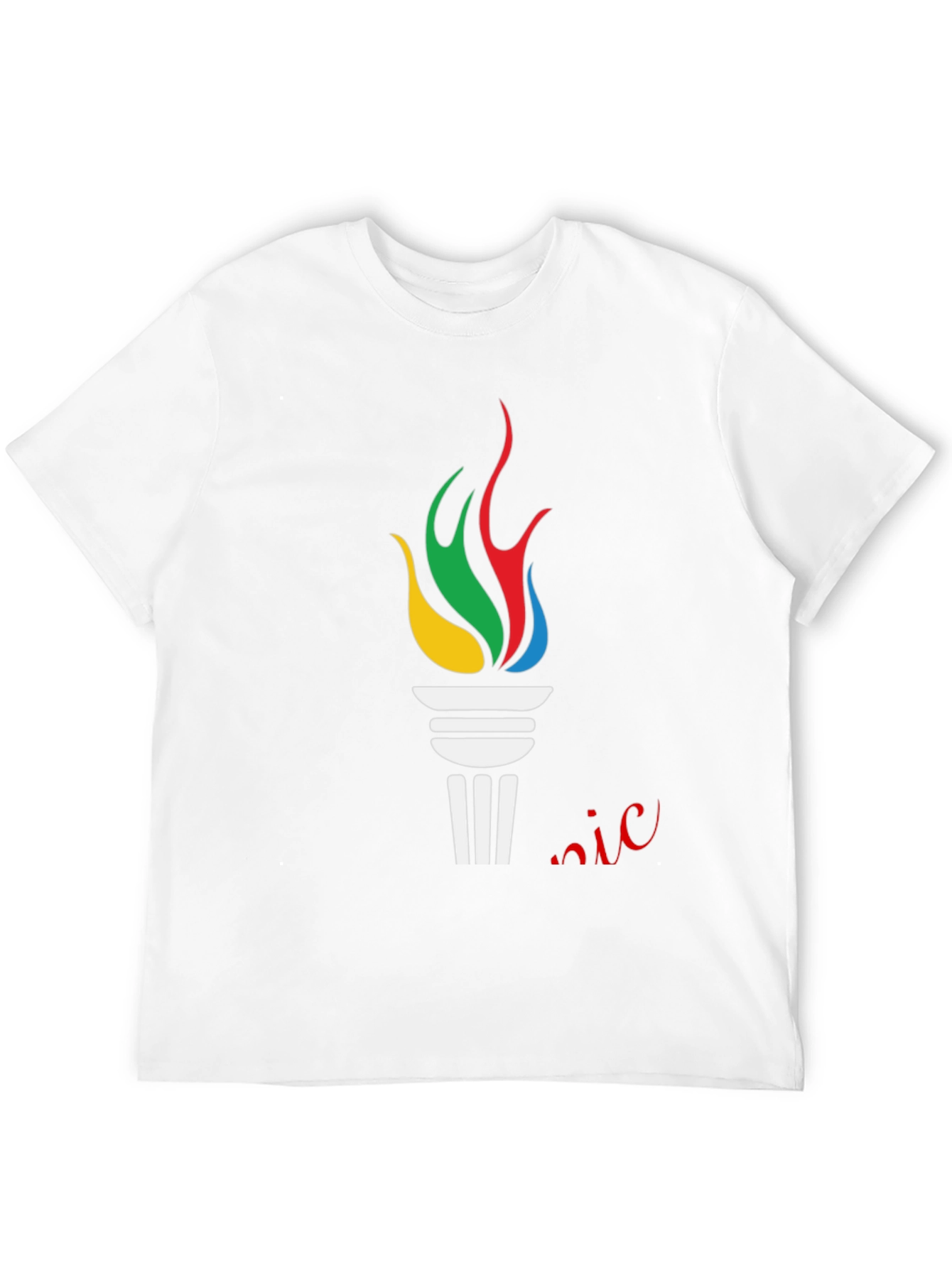 Olympic Torch Graphic Black T-Shirt