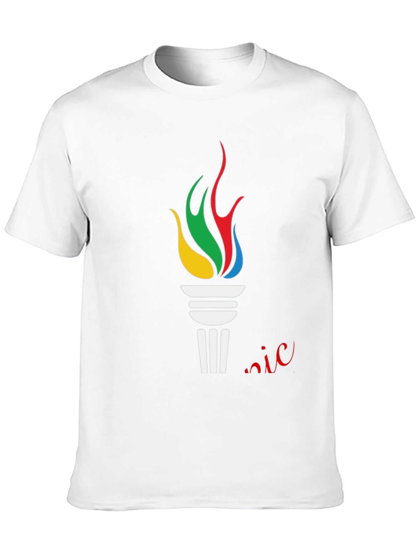 Olympic Torch Graphic Black T-Shirt