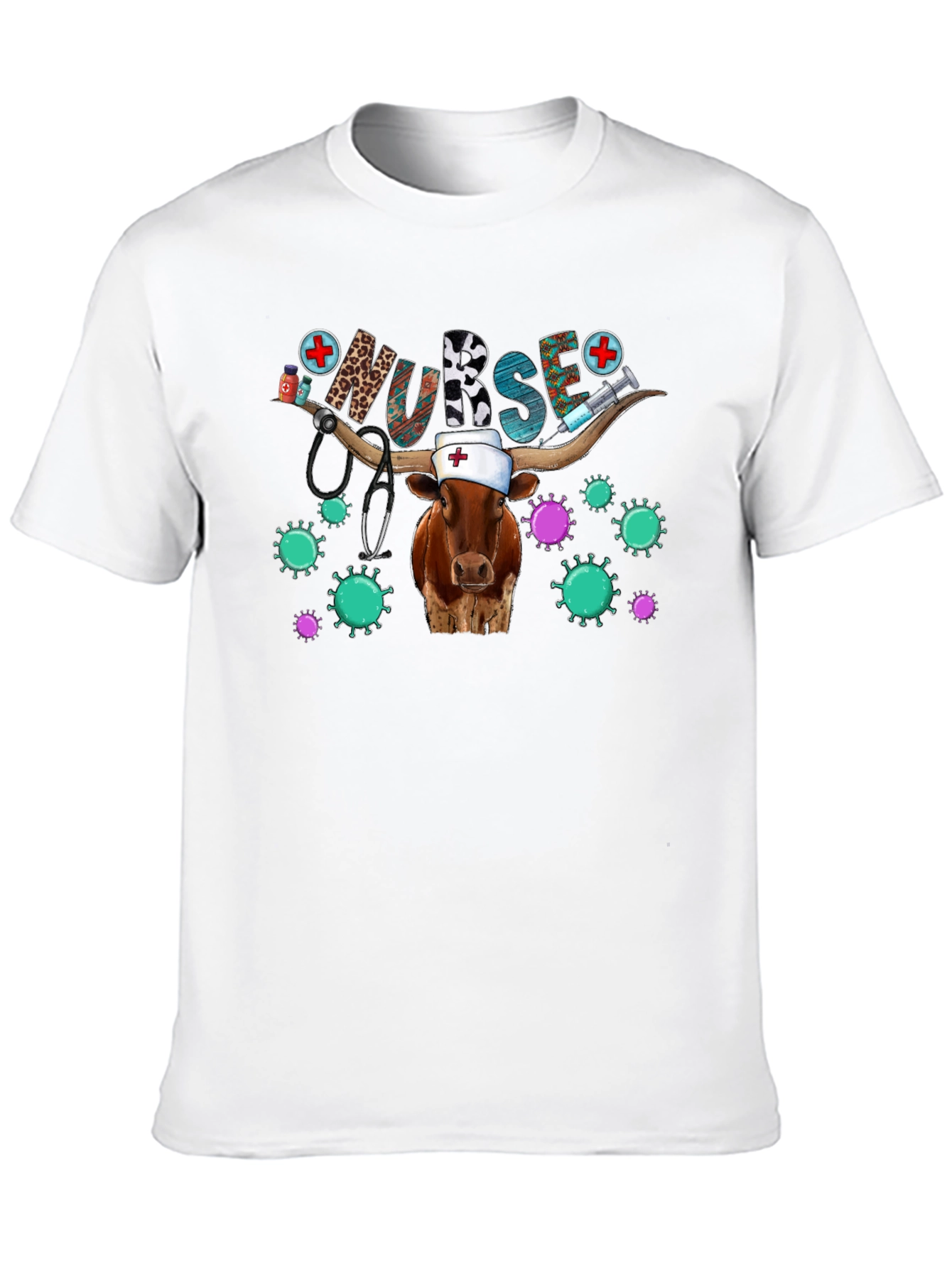 Nurse Cow T-Shirt Novelty Animal Graphic Tee
