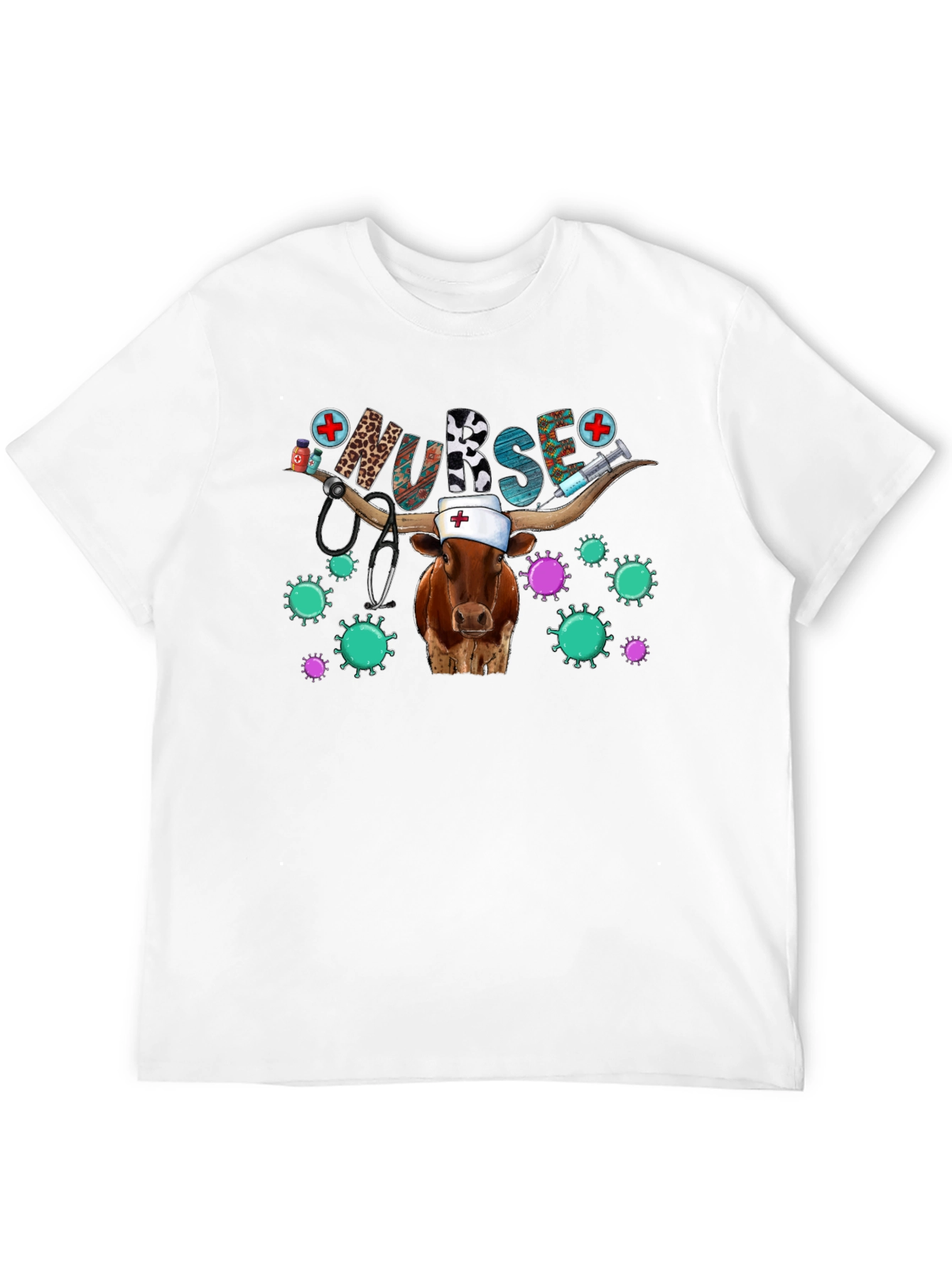 Nurse Cow T-Shirt Novelty Animal Graphic Tee