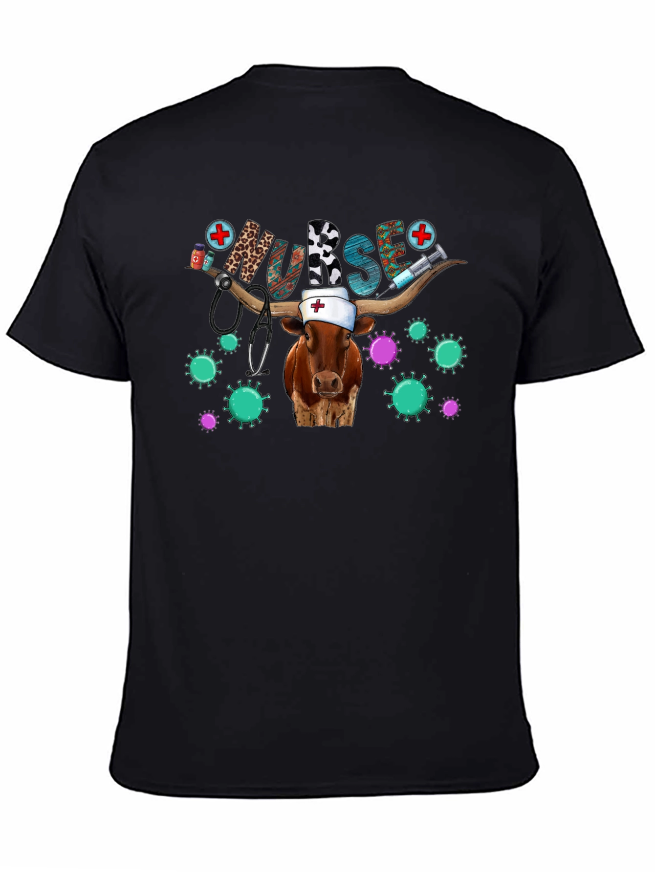 Nurse Cow T-Shirt Novelty Animal Graphic Tee