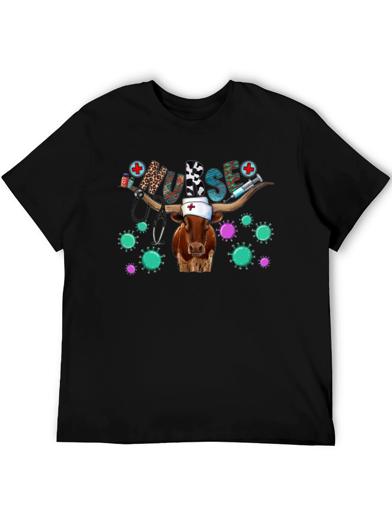 Nurse Cow T-Shirt Novelty Animal Graphic Tee