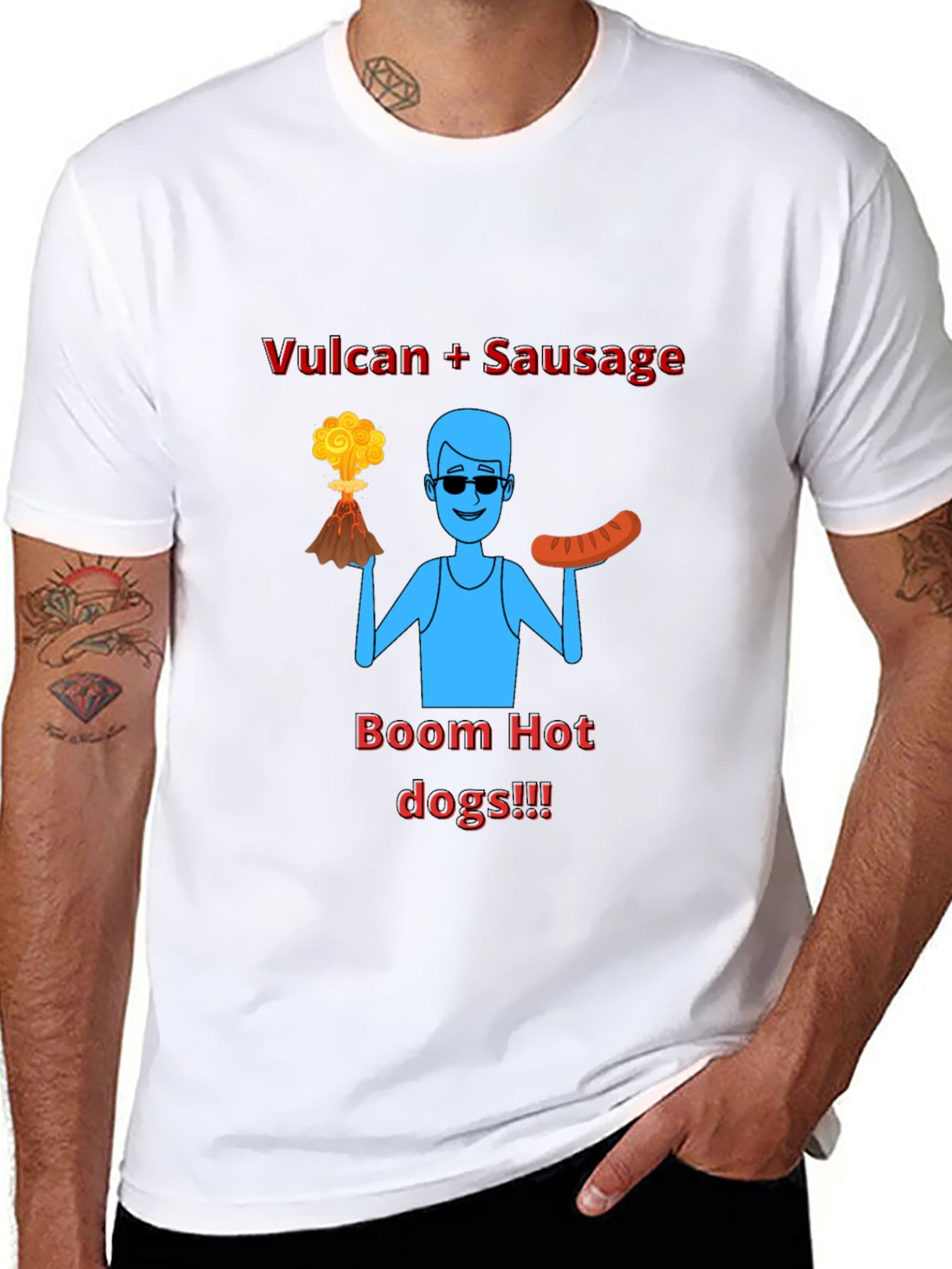 Vulcan Sausage Boom Hot Dogs T-Shirt