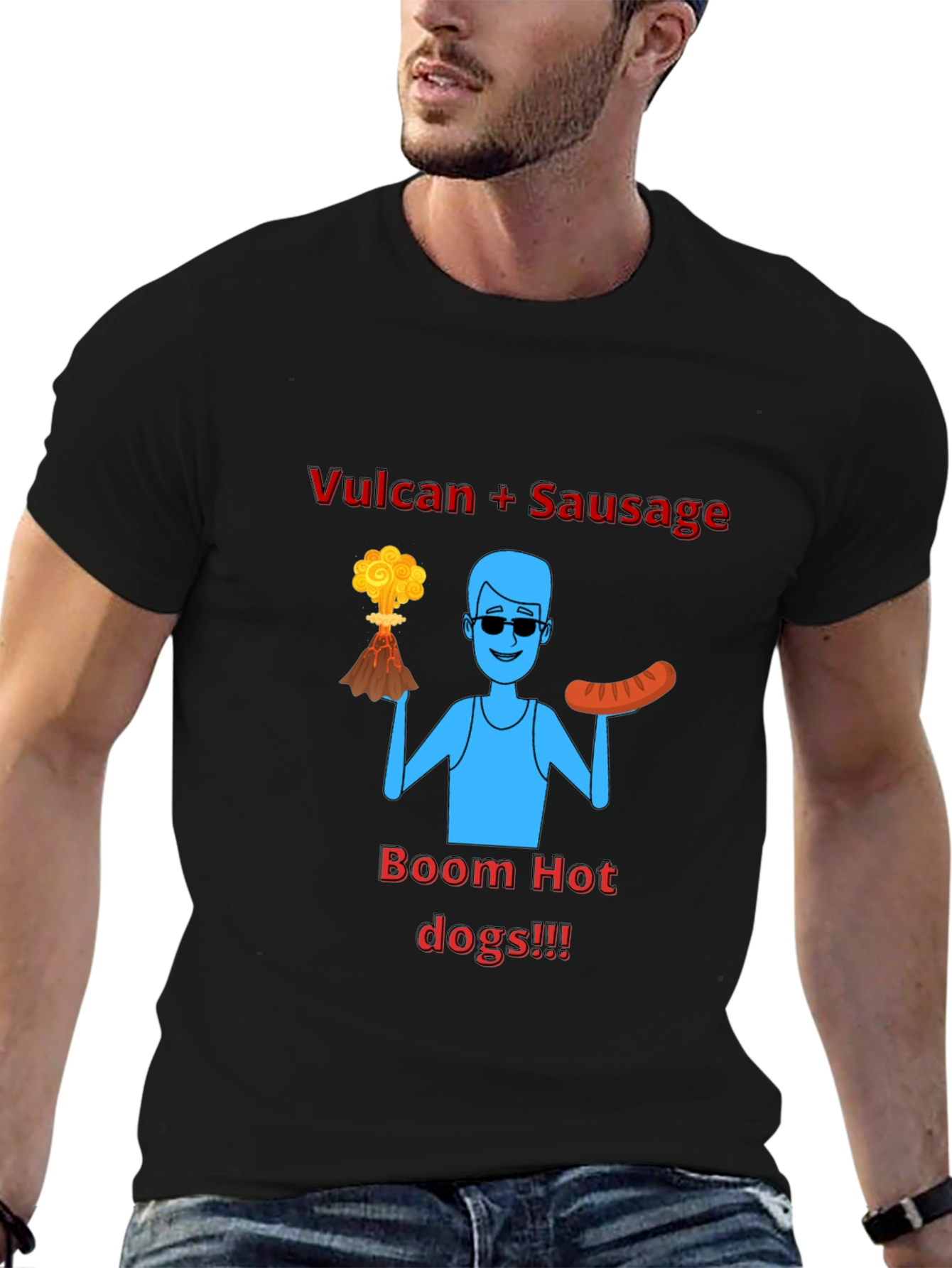 Vulcan Sausage Boom Hot Dogs T-Shirt
