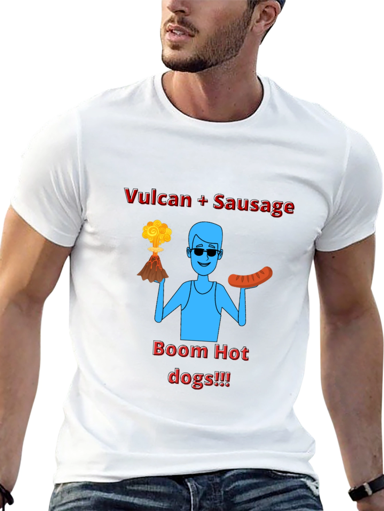 Vulcan Sausage Boom Hot Dogs T-Shirt