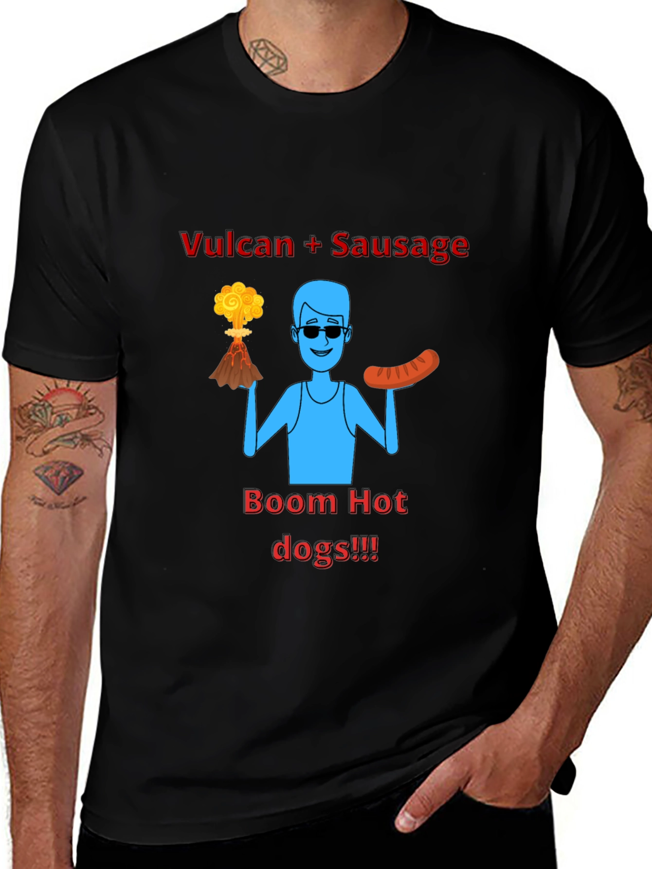 Vulcan Sausage Boom Hot Dogs T-Shirt