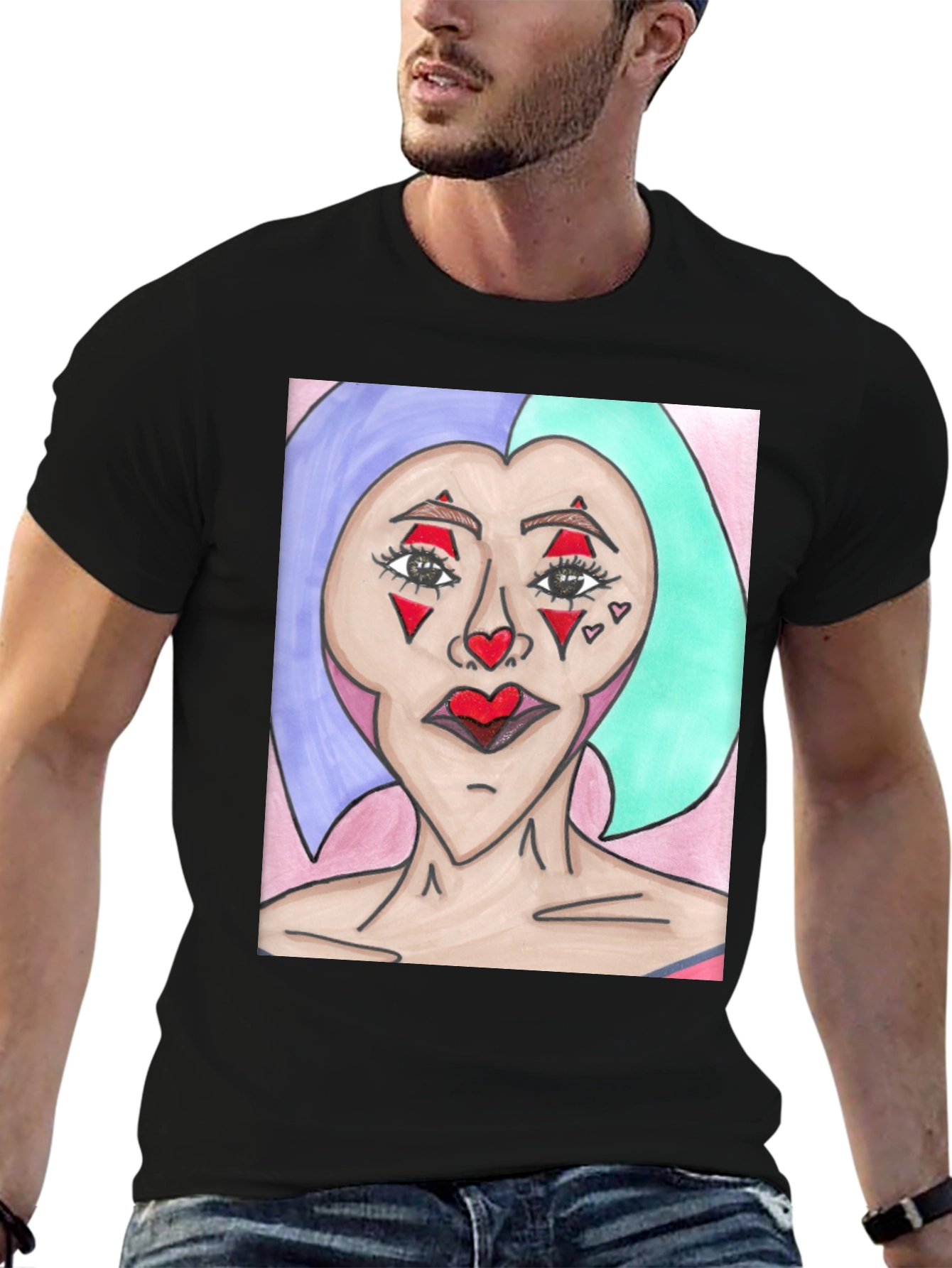 Unique Art Graphic Tee - Statement T-Shirt