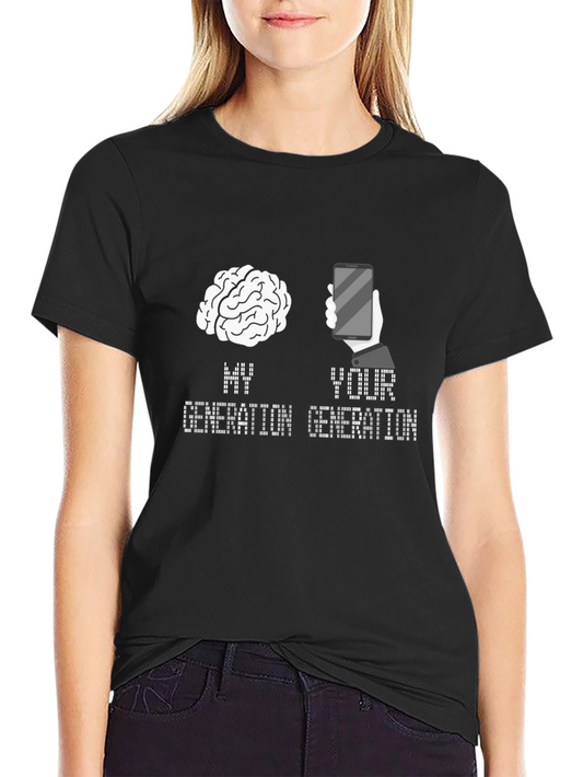My Generation Brain Your Generation Phone T-Shirt