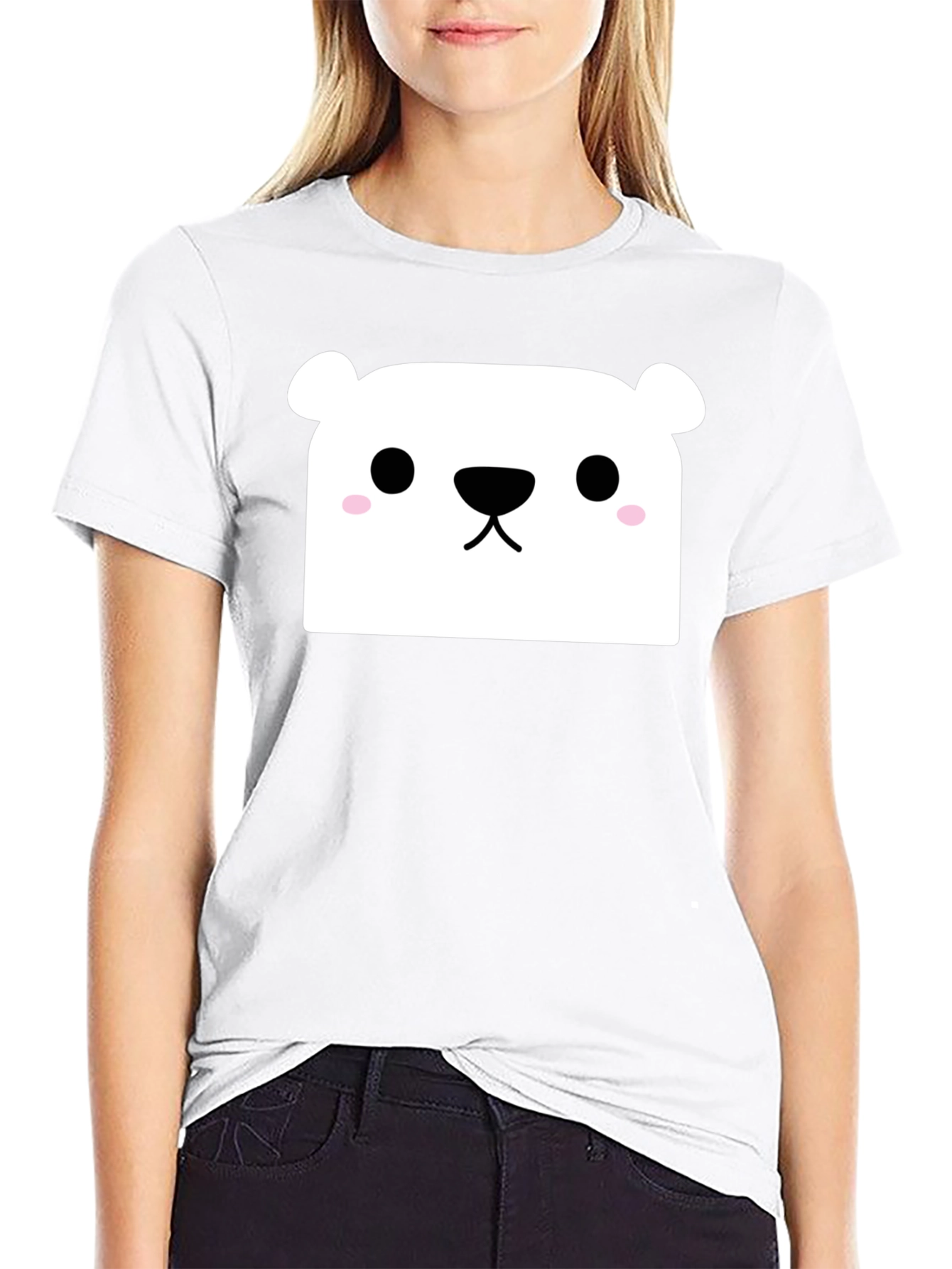 Cute Polar Bear Graphic T-Shirt - Soft Cotton Blend