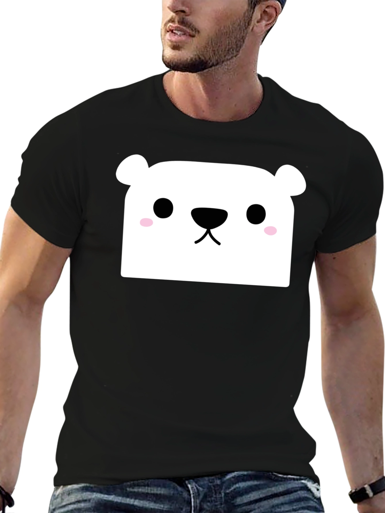 Cute Polar Bear Graphic T-Shirt - Soft Cotton Blend