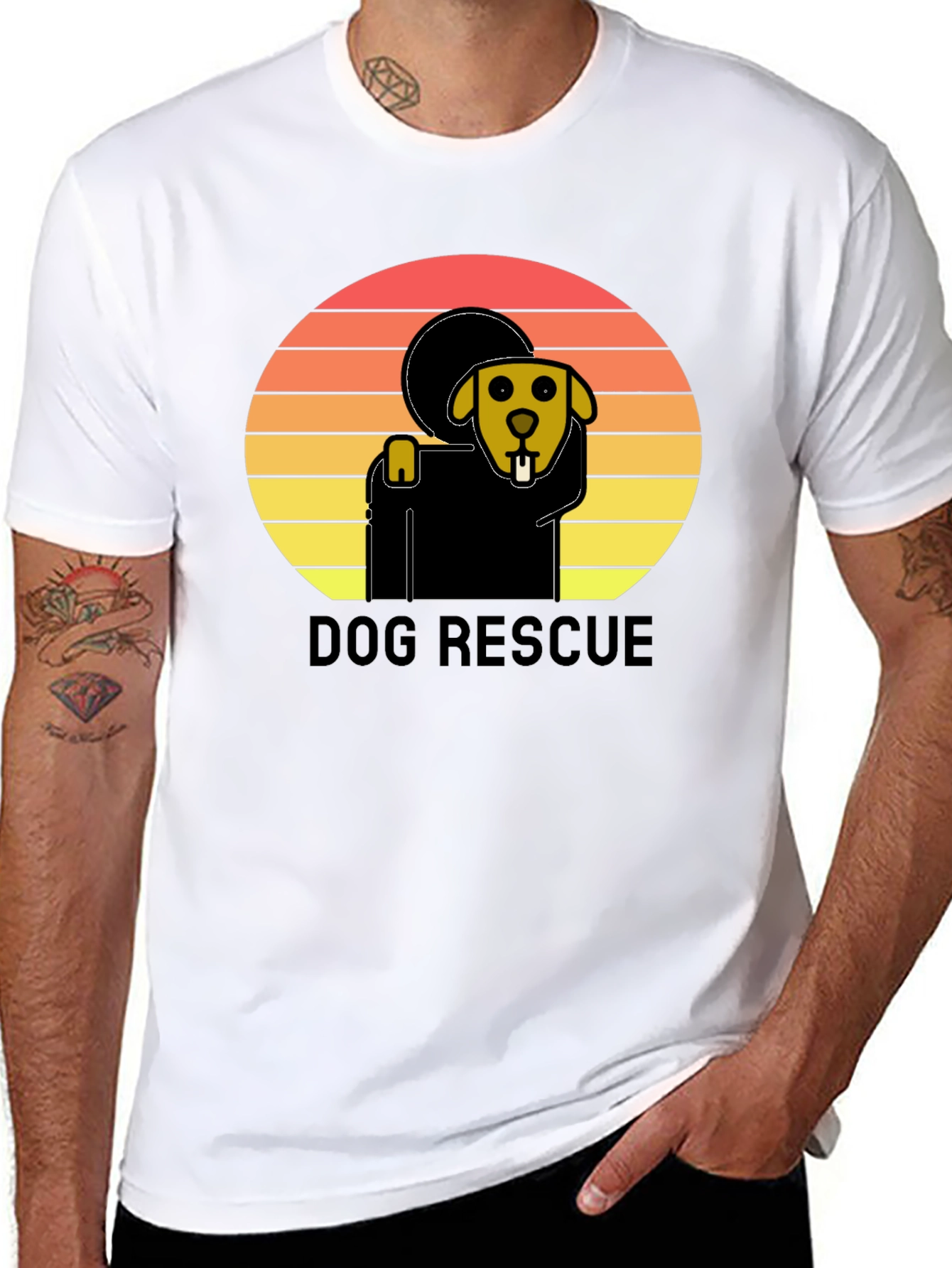 Dog Rescue Graphic T-Shirt