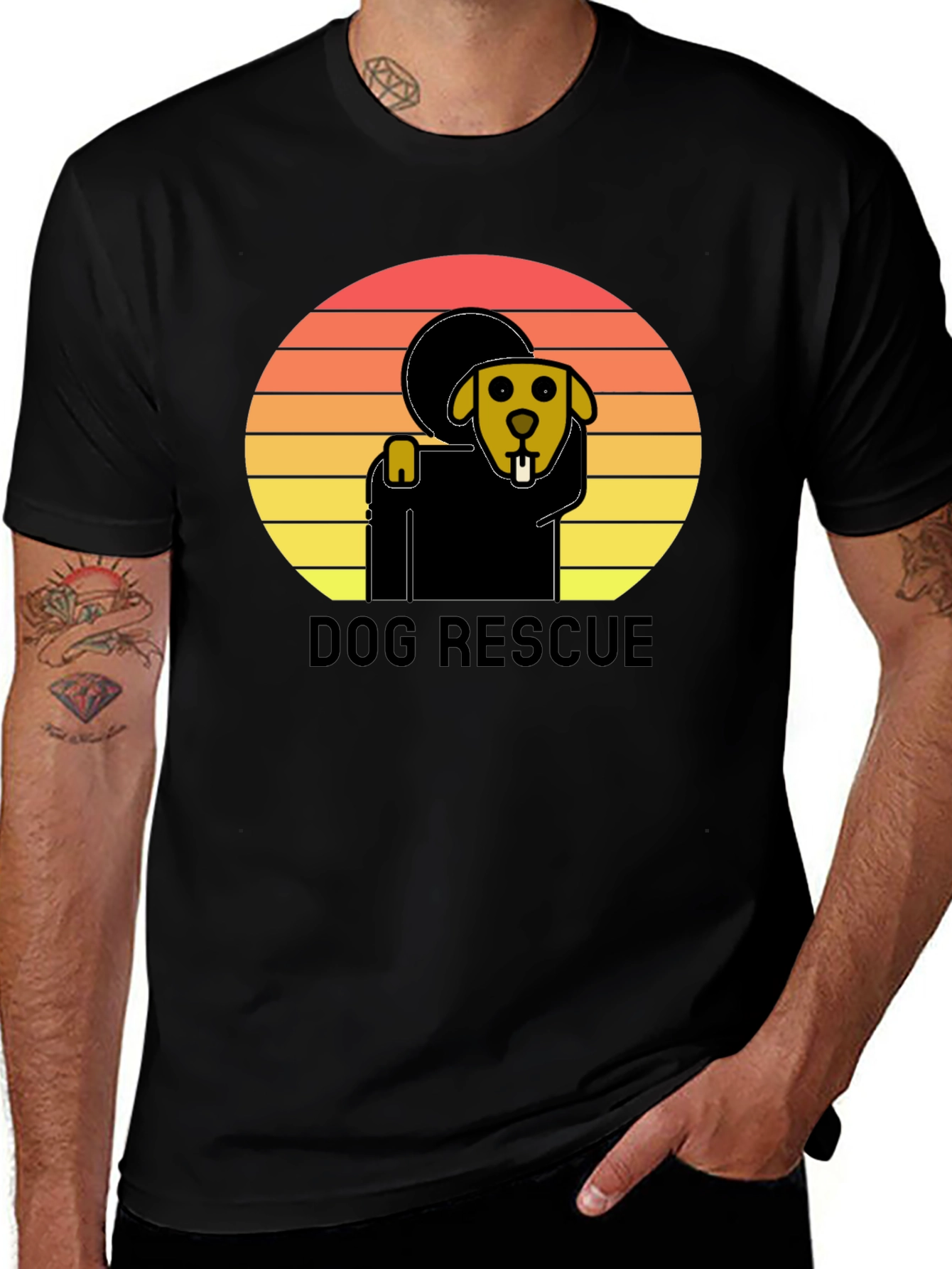 Dog Rescue Graphic T-Shirt