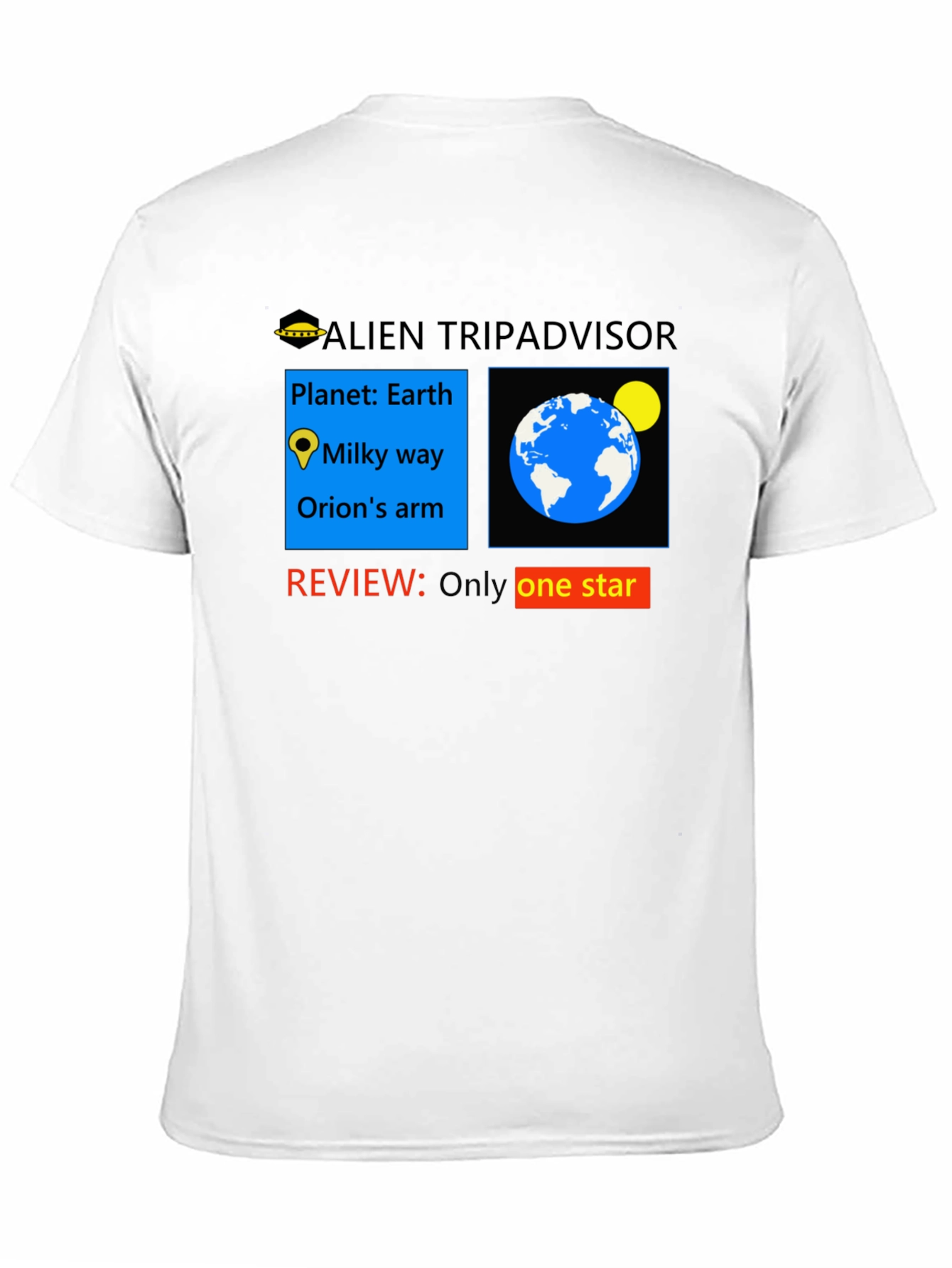 Alien Tripadvisor One-Star Review T-Shirt