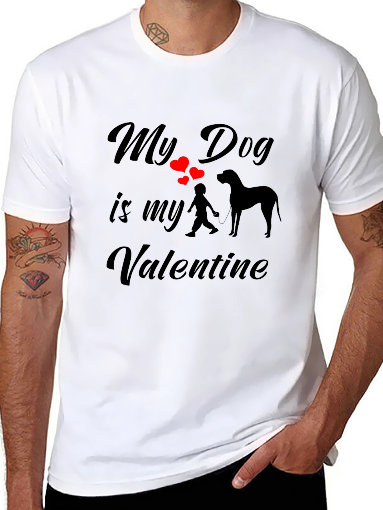 My Dog Is My Valentine T-Shirt