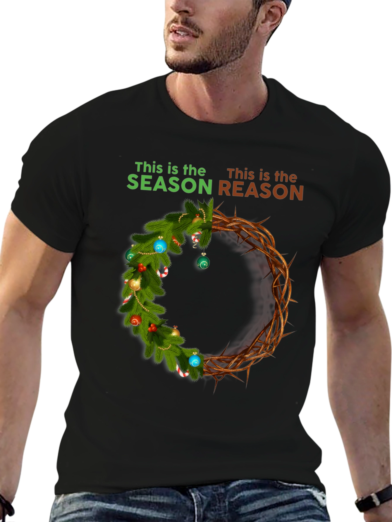 Season Reason T-Shirt - Christmas Crown Graphic Tee
