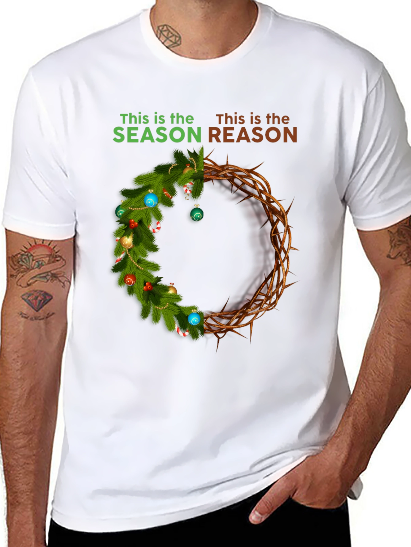 Season Reason T-Shirt - Christmas Crown Graphic Tee