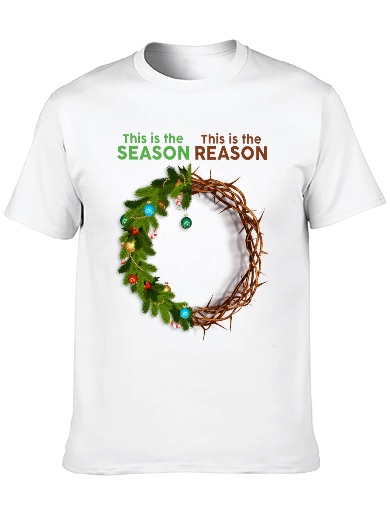 Season Reason T-Shirt - Christmas Crown Graphic Tee