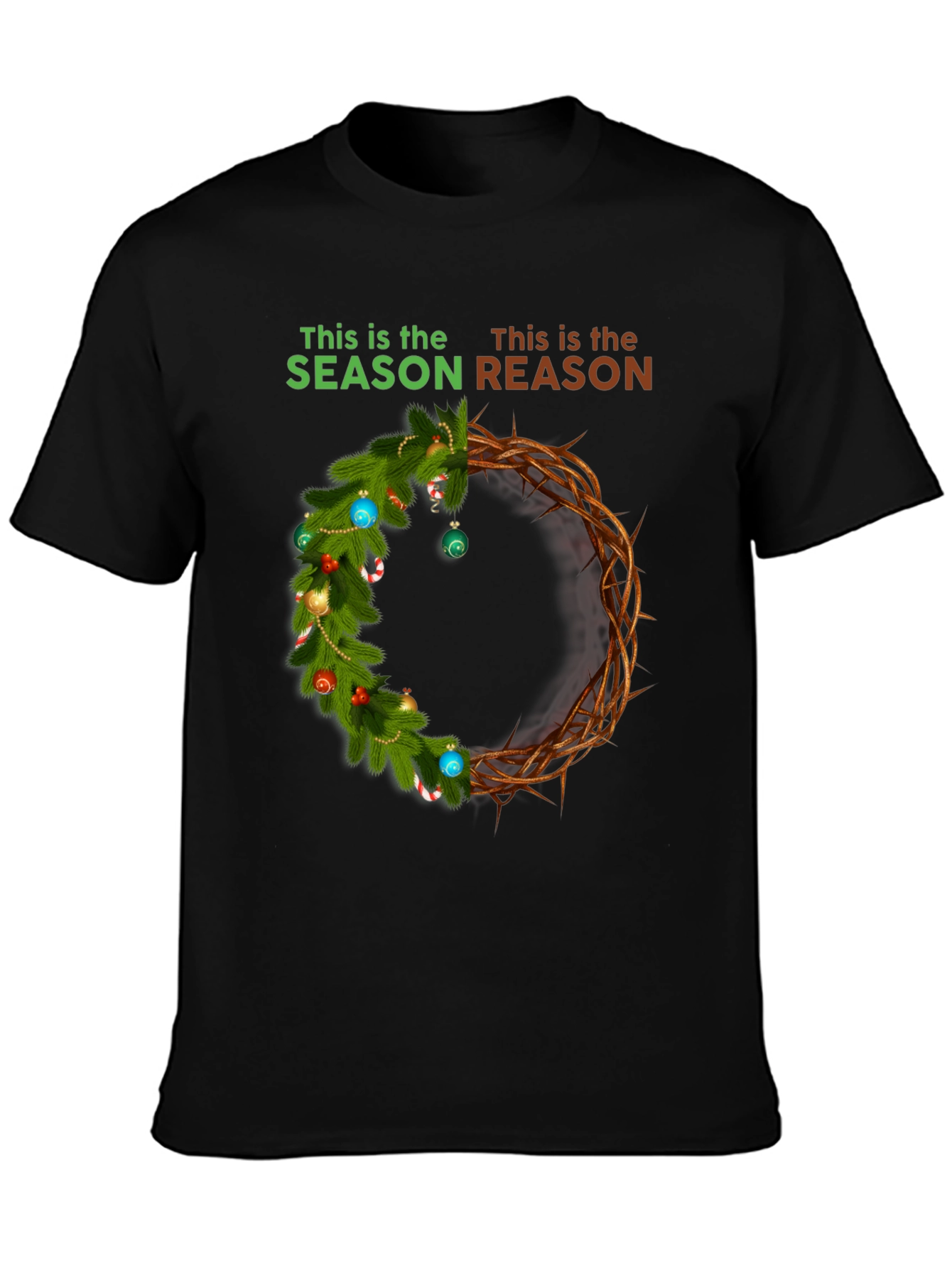 Season Reason T-Shirt - Christmas Crown Graphic Tee