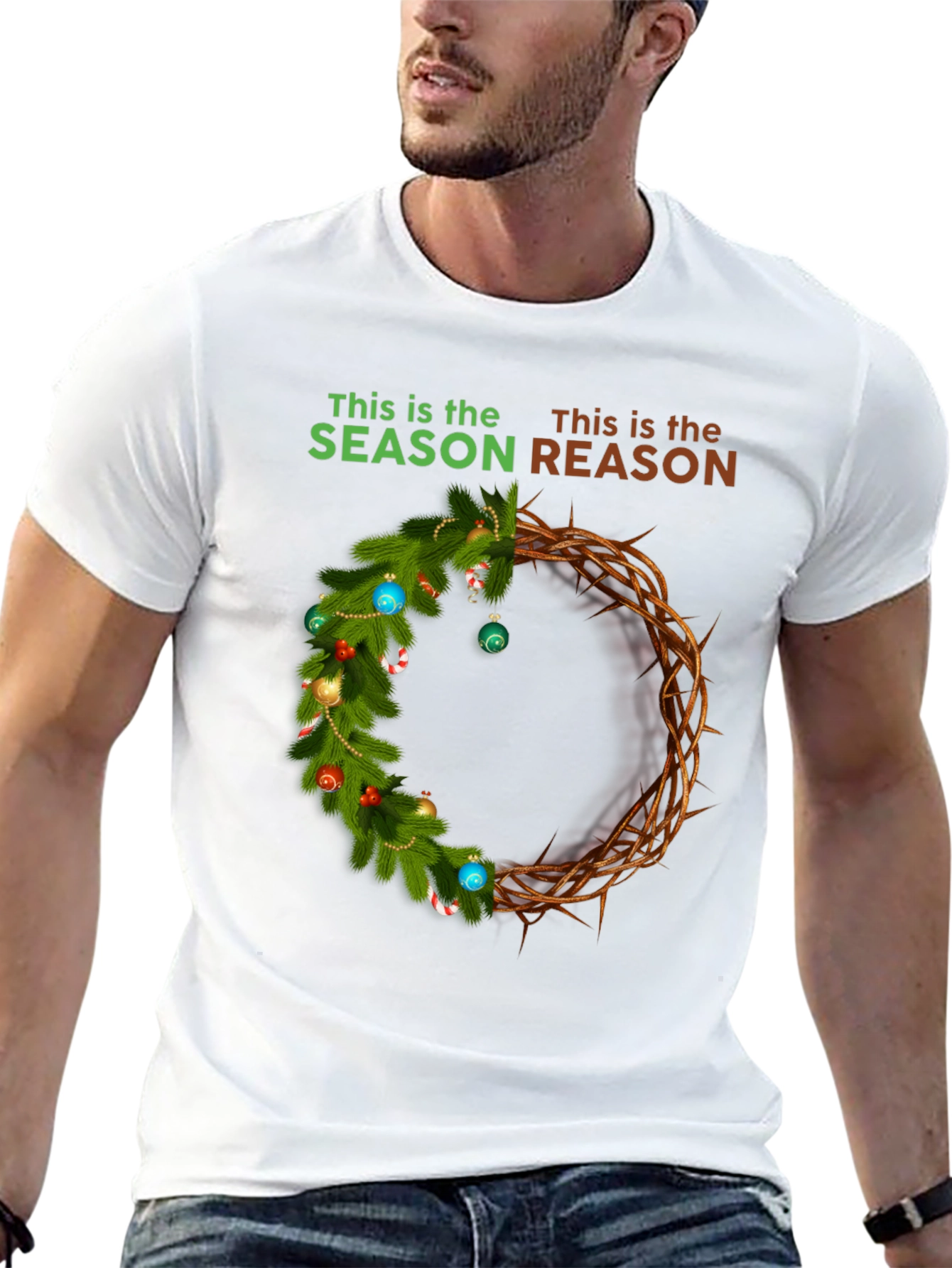 Season Reason T-Shirt - Christmas Crown Graphic Tee