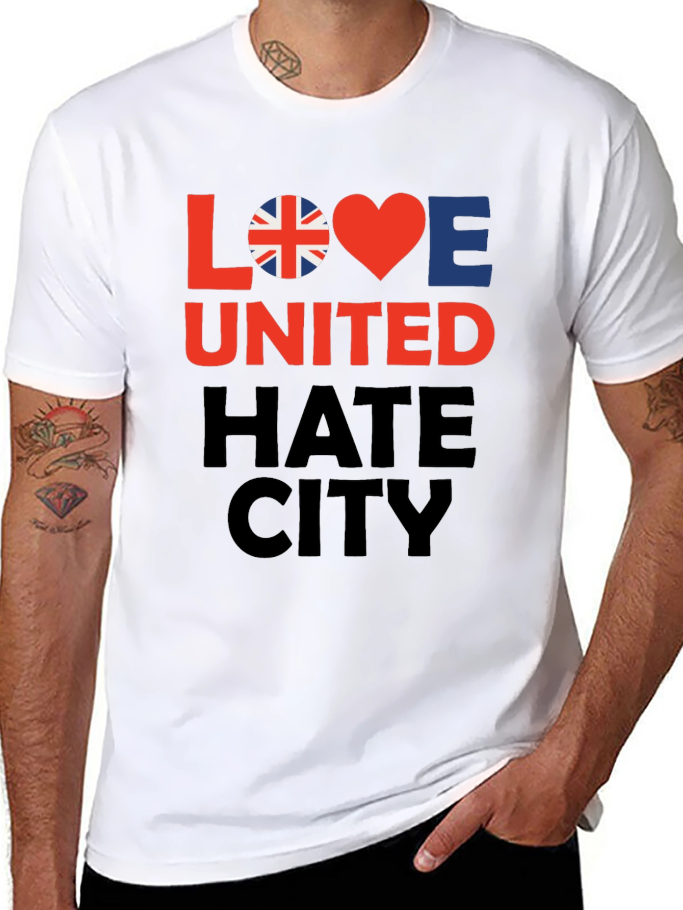 Love United Hate City Graphic T-Shirt