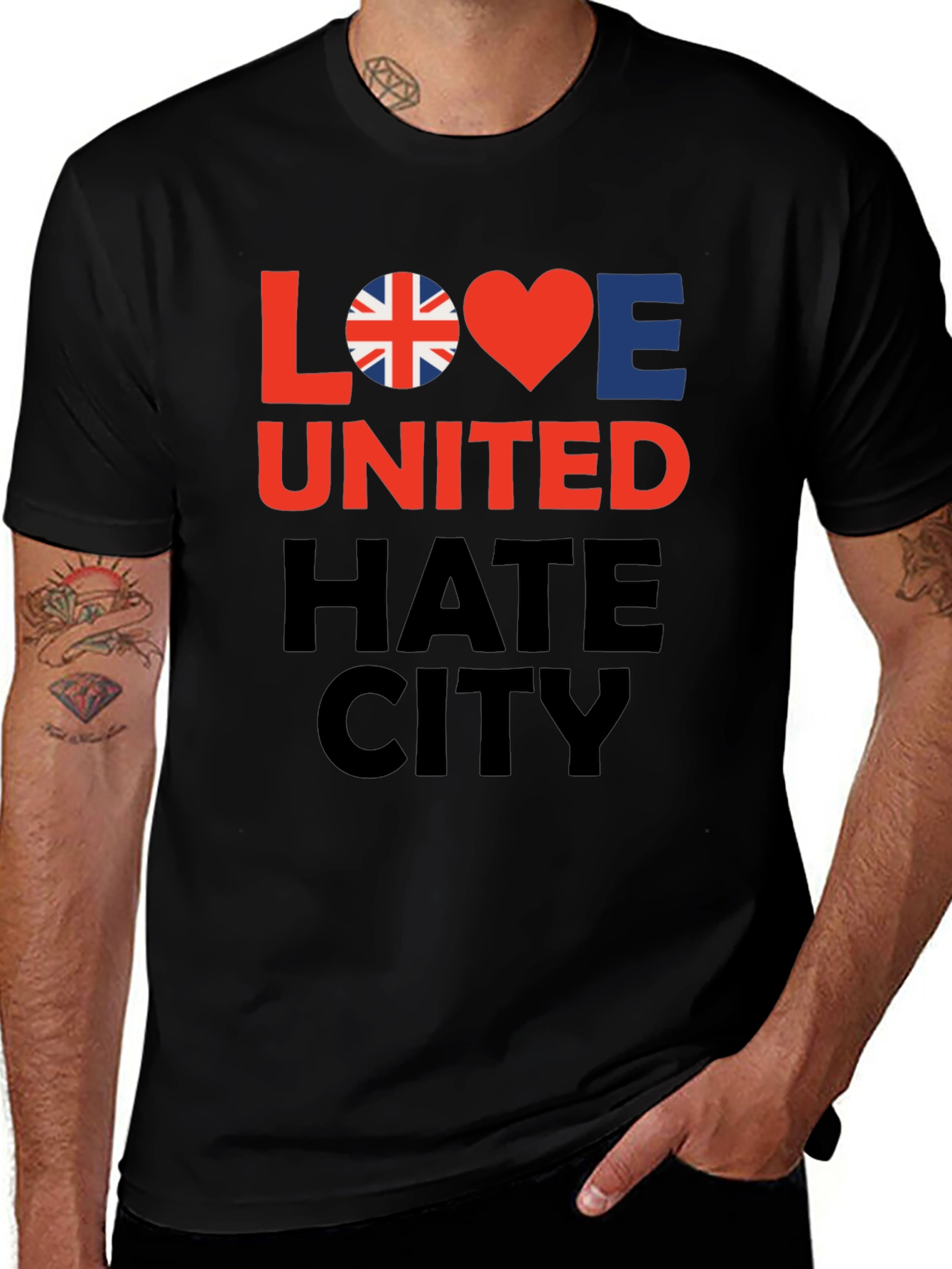 Love United Hate City Graphic T-Shirt