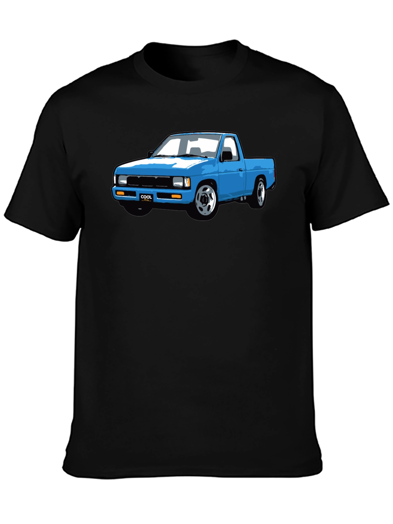 Blue Truck Graphic Tee - Cool Car Shirt