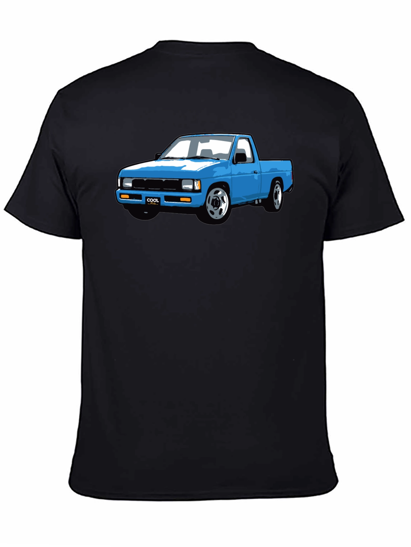Blue Truck Graphic Tee - Cool Car Shirt