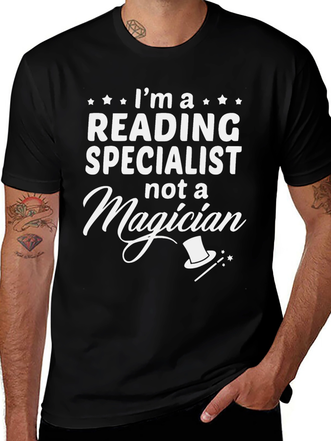 Reading Specialist T-Shirt Not a Magician