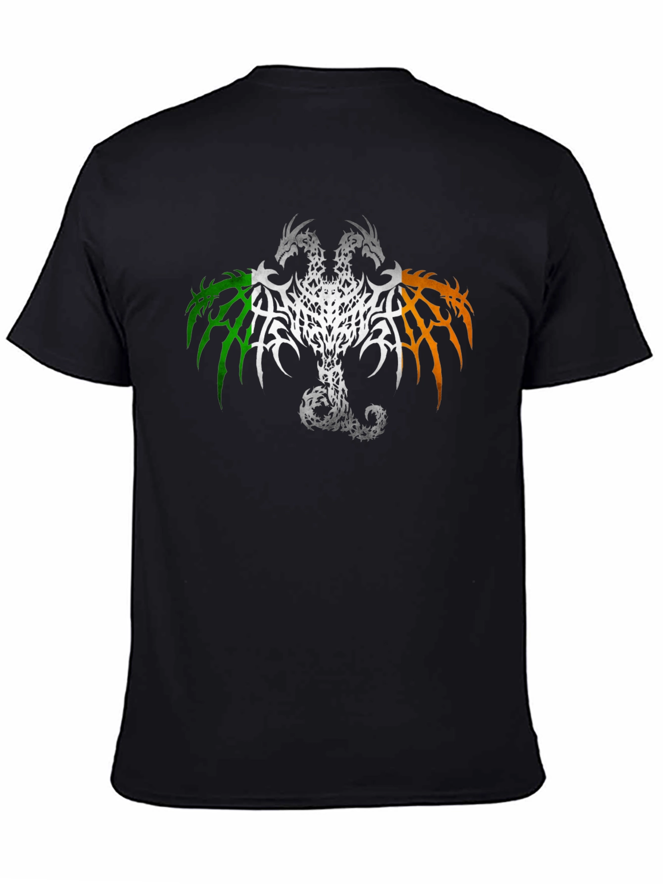 Irish Dragon Flag Graphic T-Shirt - Black