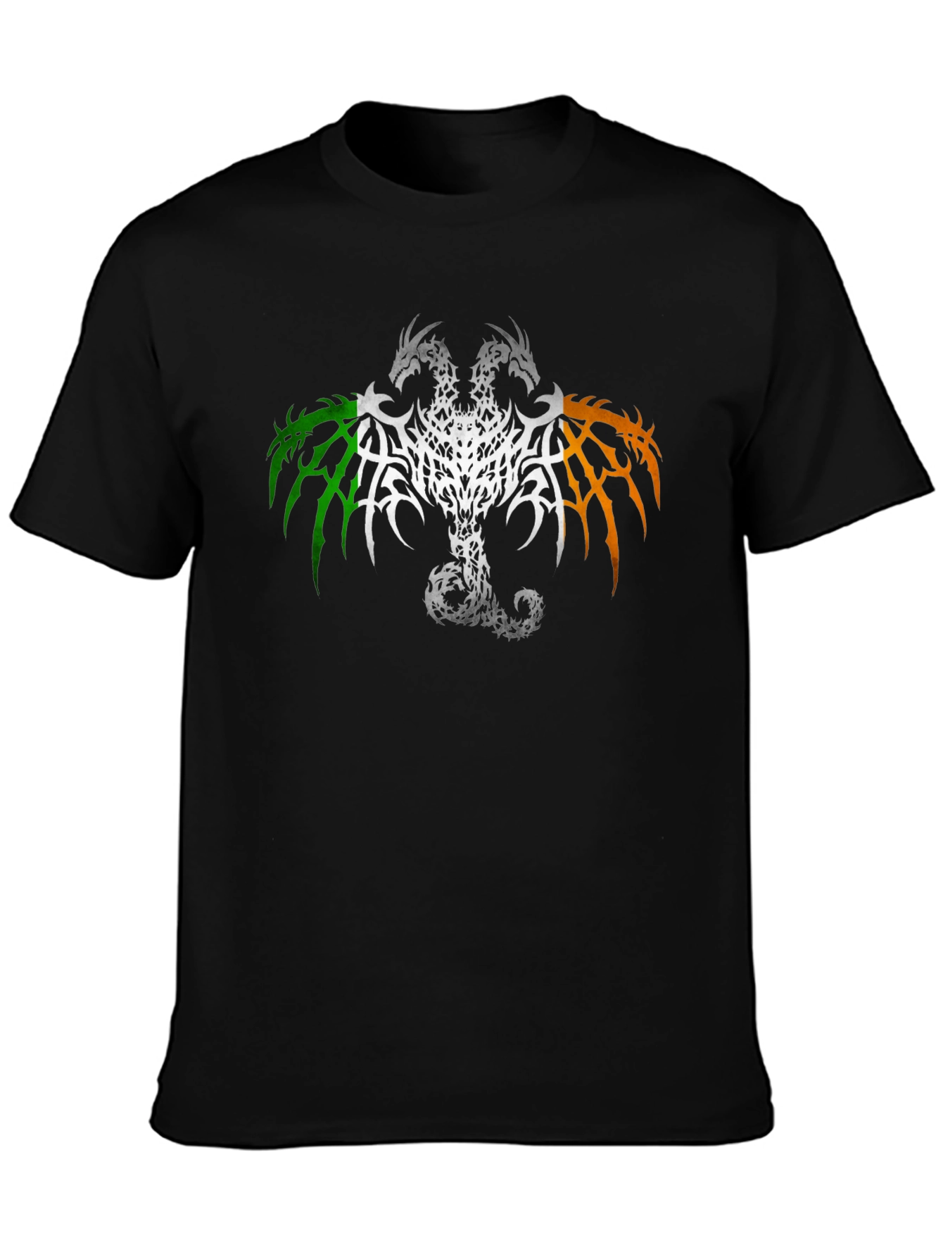 Irish Dragon Flag Graphic T-Shirt - Black