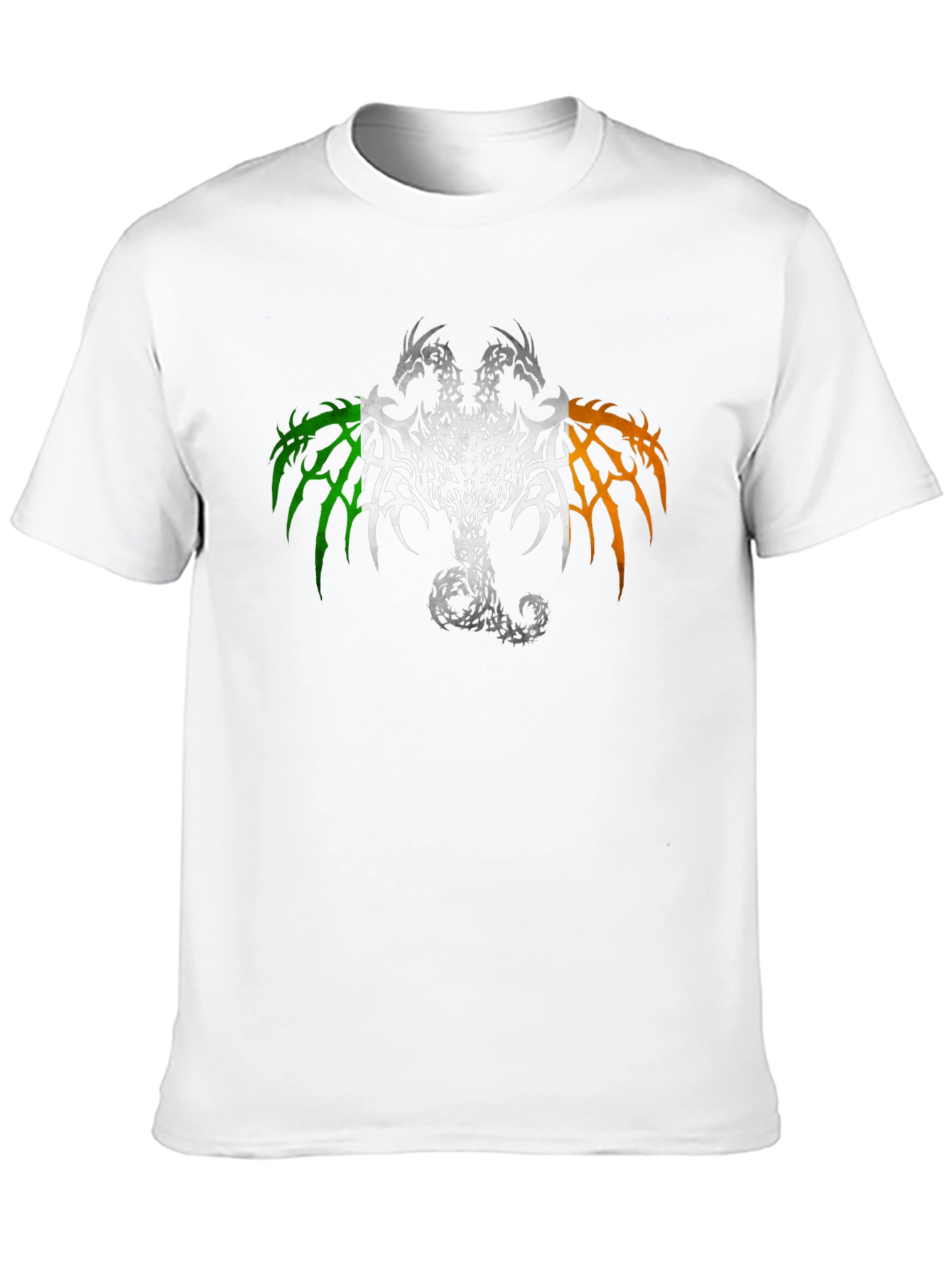 Irish Dragon Flag Graphic T-Shirt - Black
