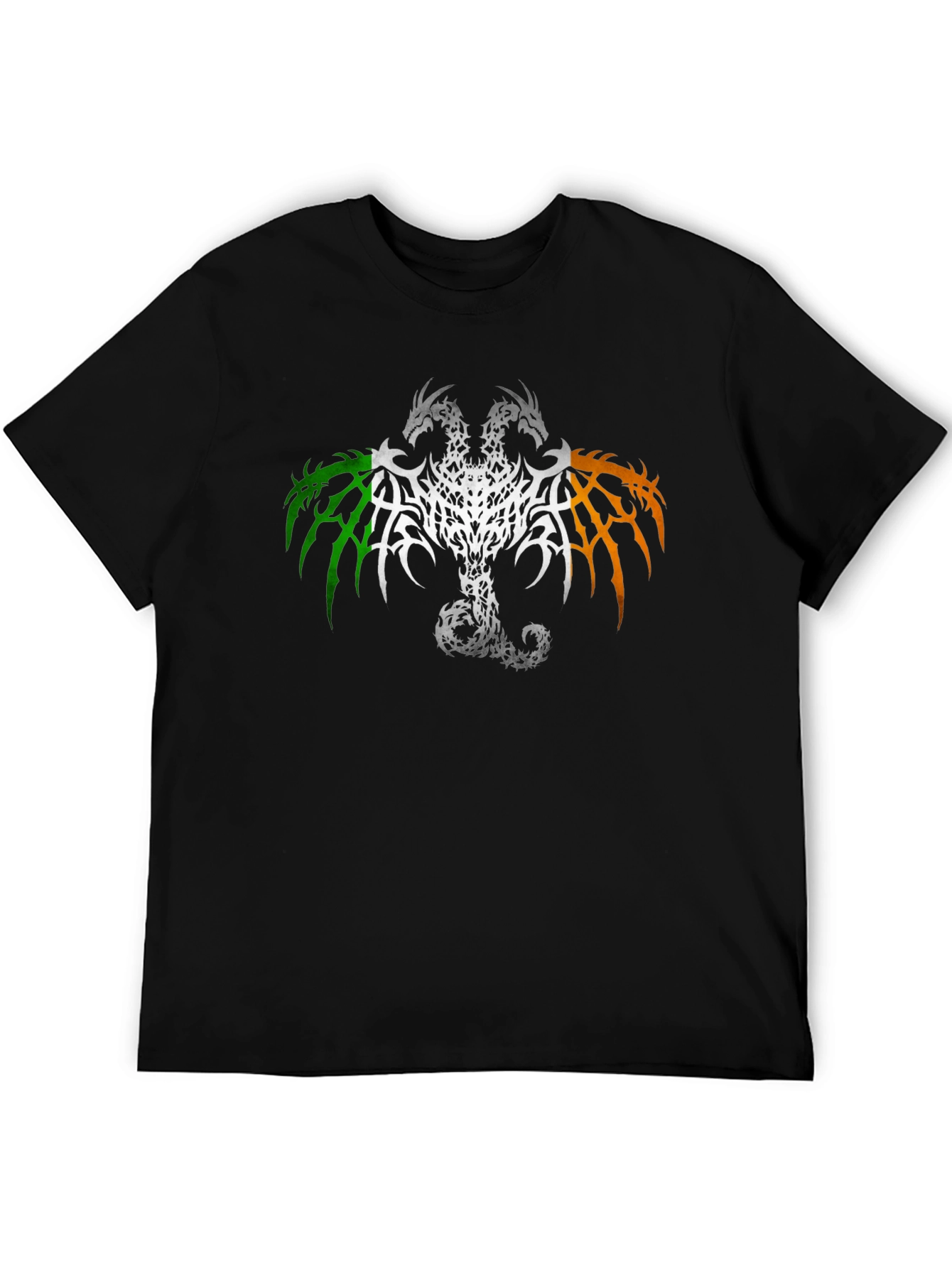 Irish Dragon Flag Graphic T-Shirt - Black