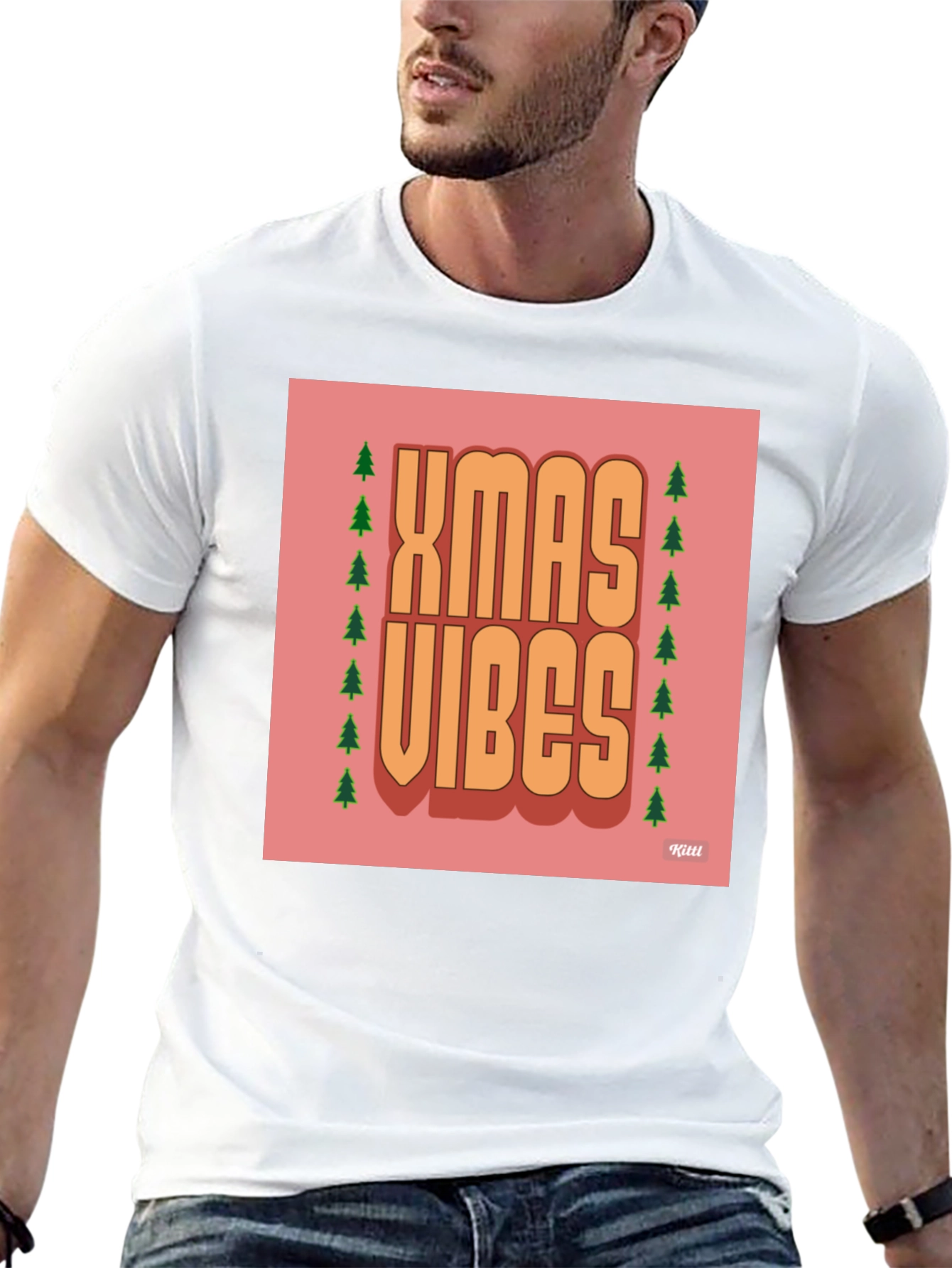 Xmas Vibes Graphic Tee - Holiday Season