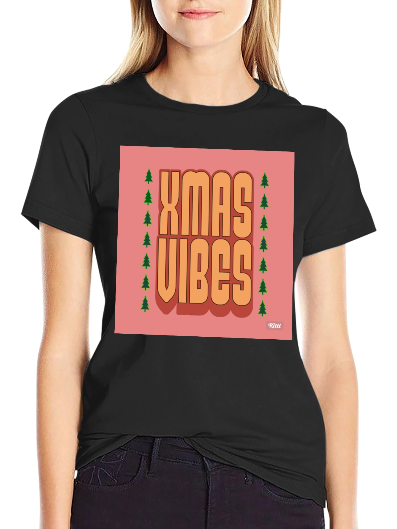 Xmas Vibes Graphic Tee - Holiday Season