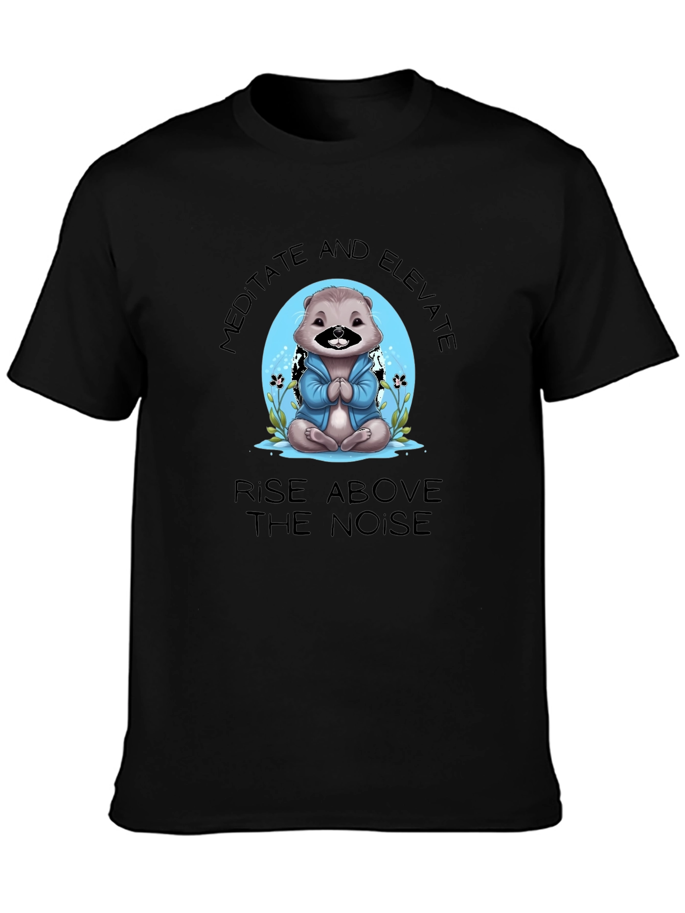 Meditate & Elevate Otter Graphic Tee