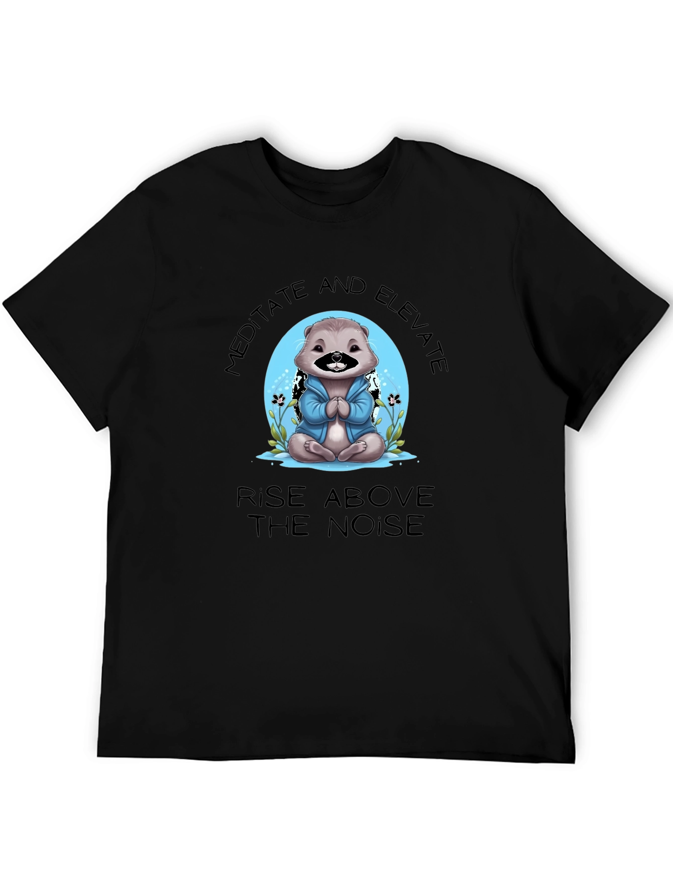 Meditate & Elevate Otter Graphic Tee