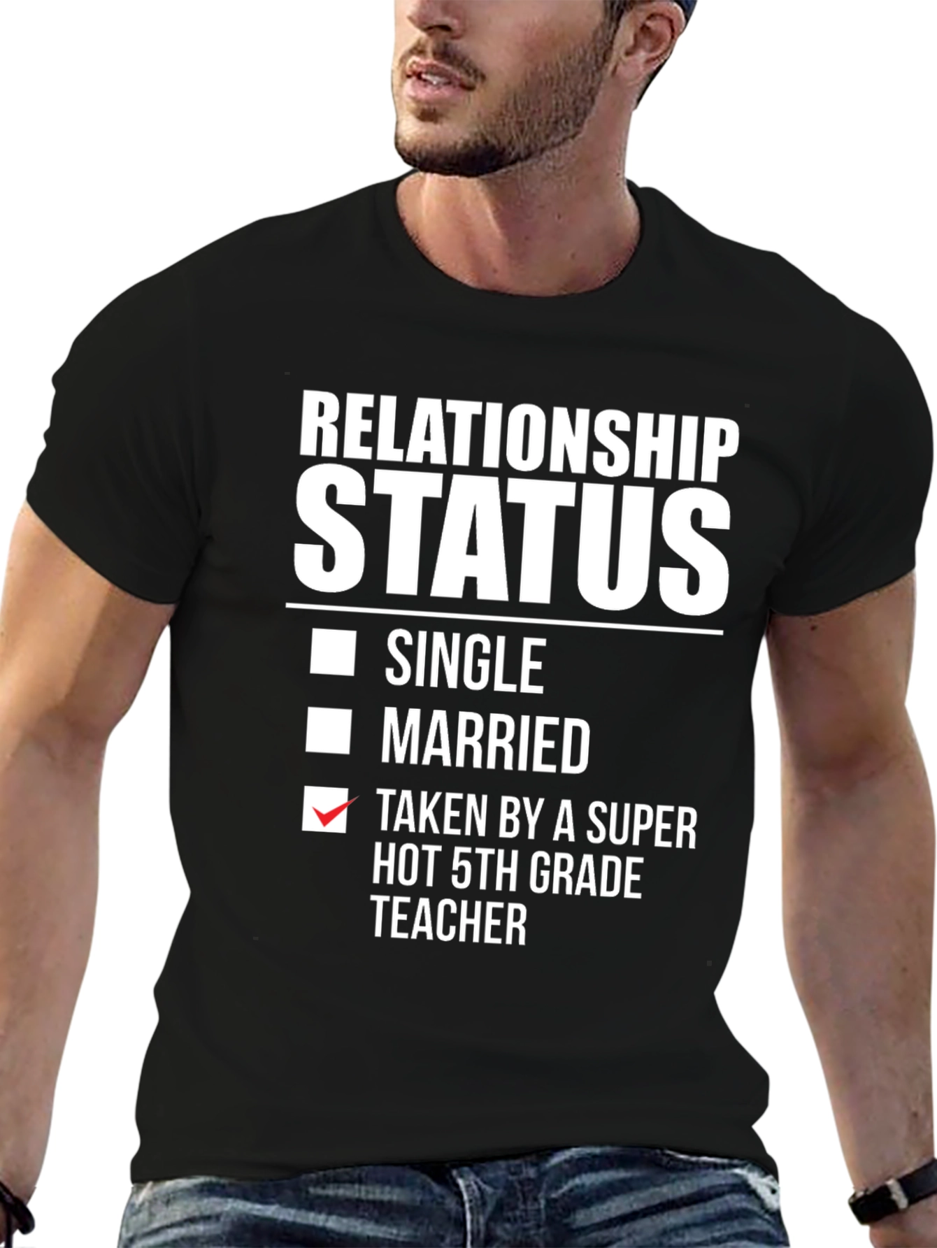 Relationship Status 5th Grade Teacher T-Shirt