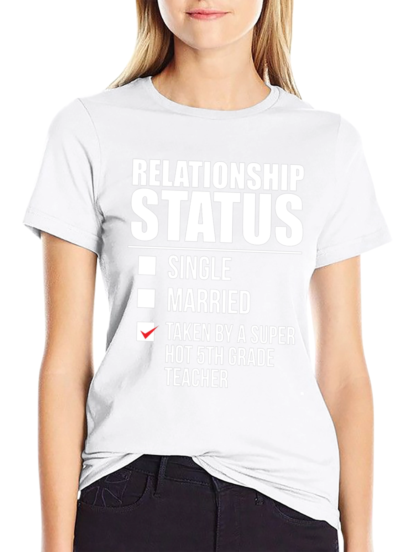 Relationship Status 5th Grade Teacher T-Shirt