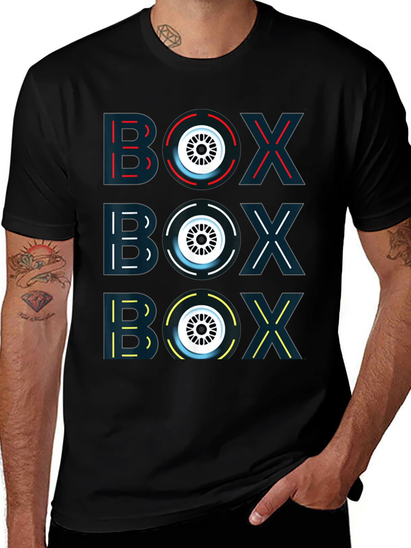 Box Racing T-Shirt - Graphic Print