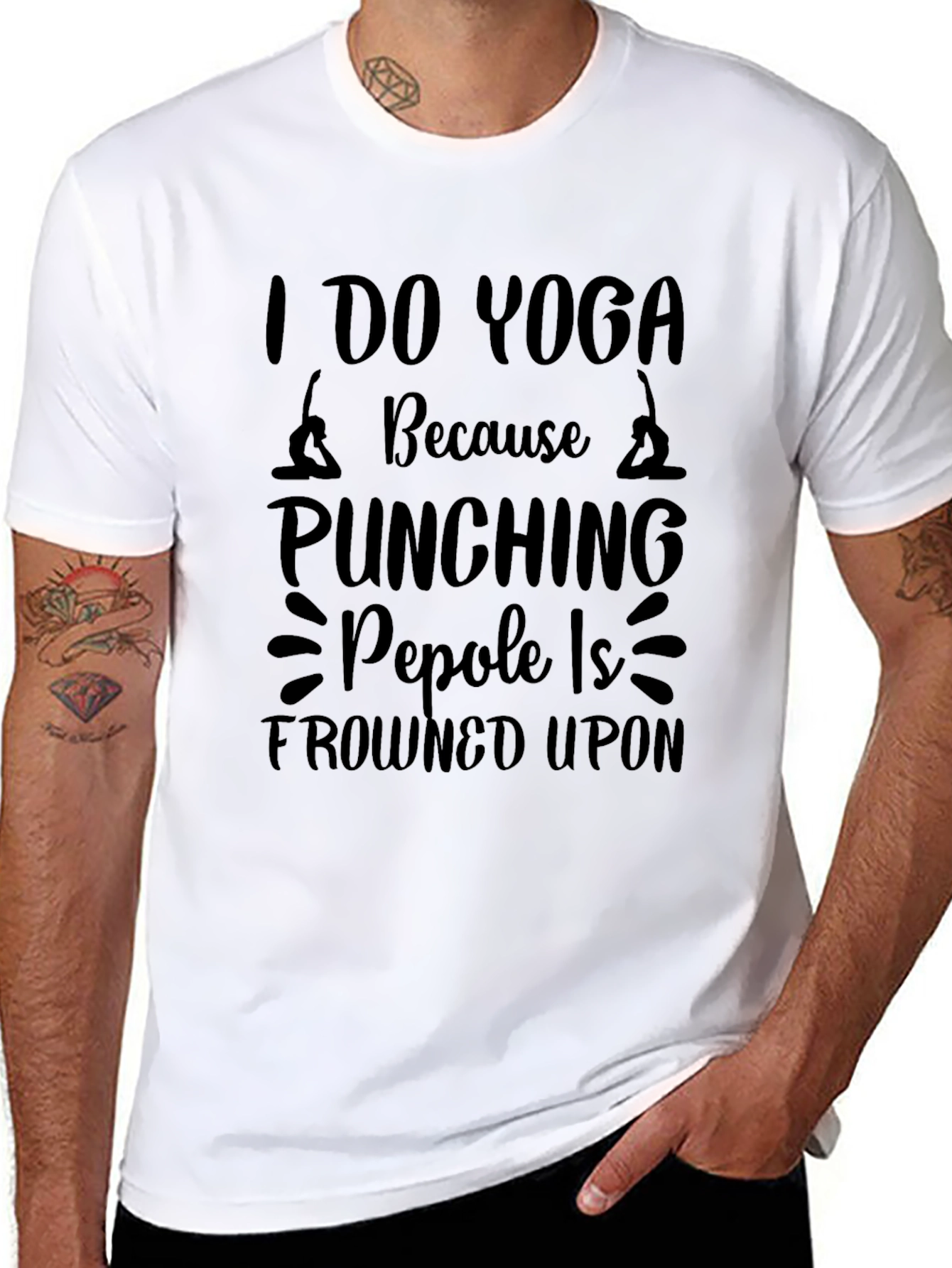 Yoga & Punching Graphic Tee