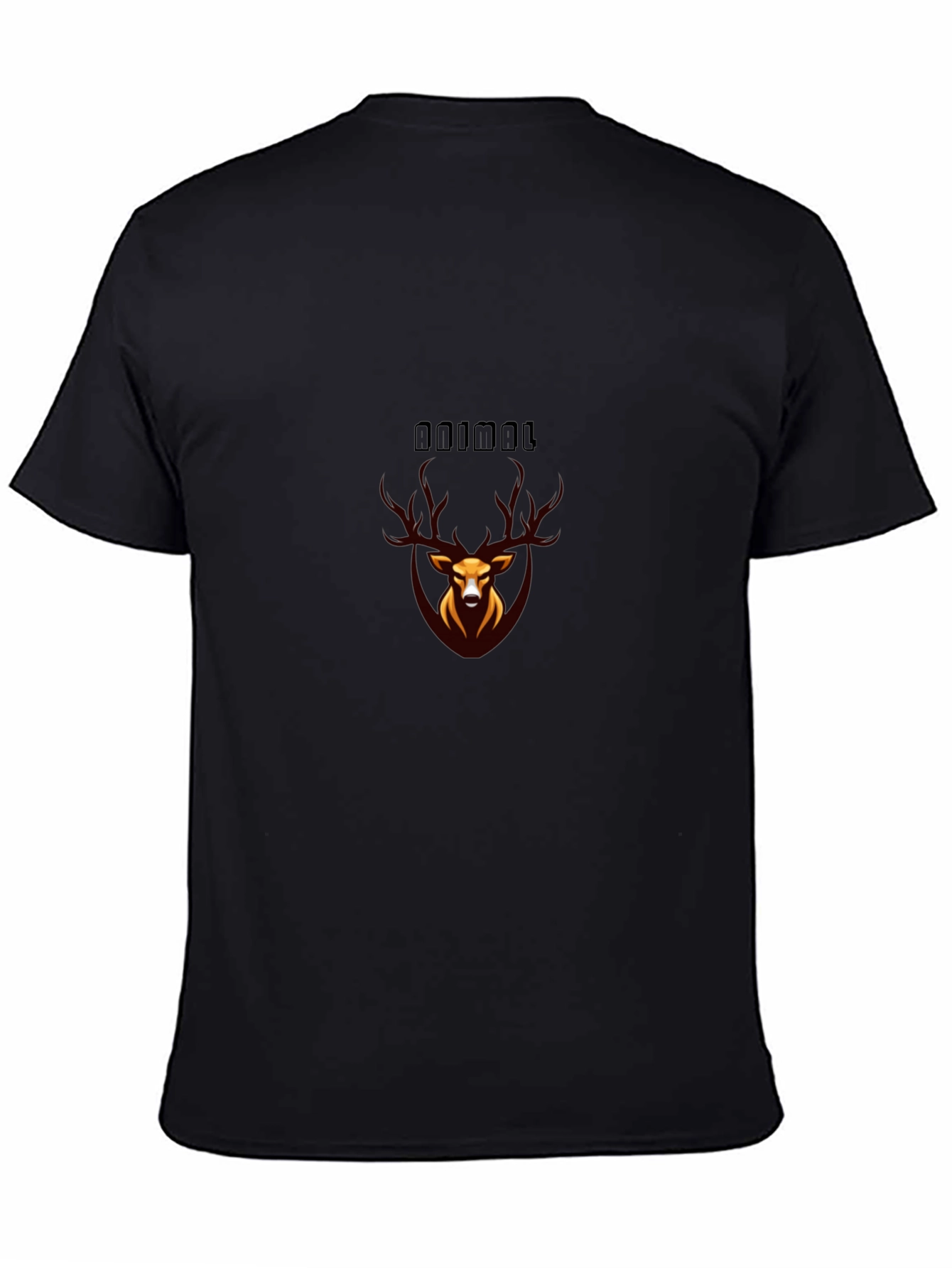 Stylish Black Animal Graphic T-Shirt
