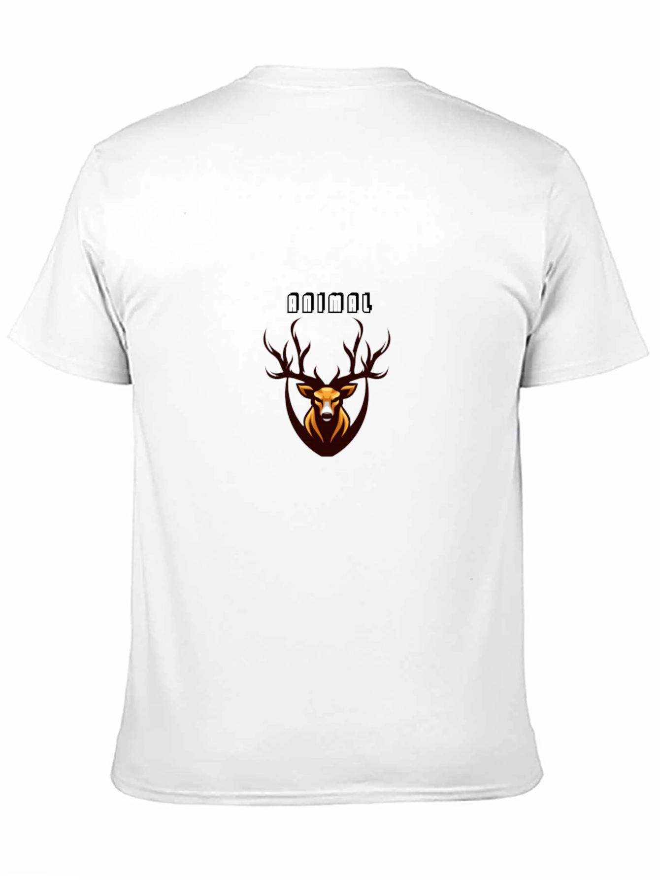 Stylish Black Animal Graphic T-Shirt