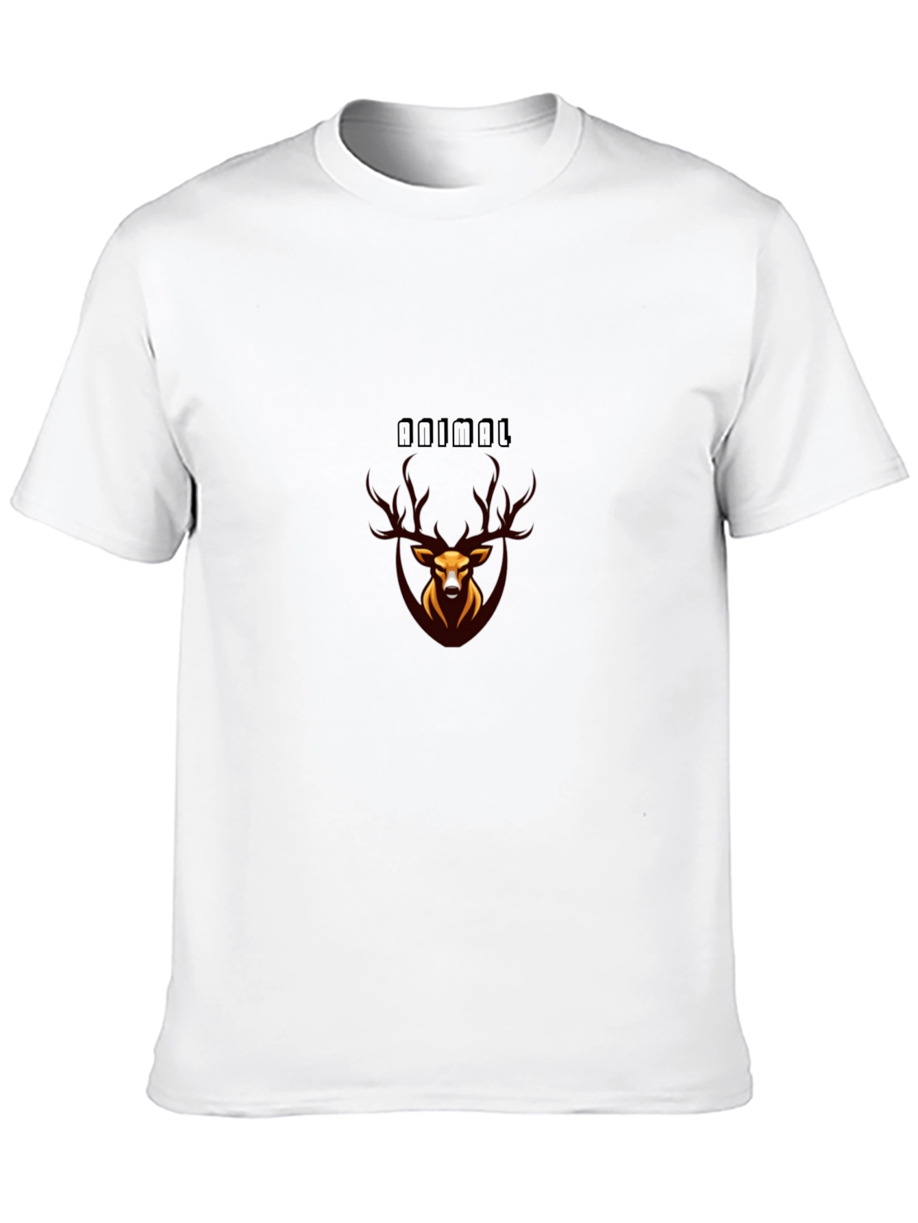 Stylish Black Animal Graphic T-Shirt