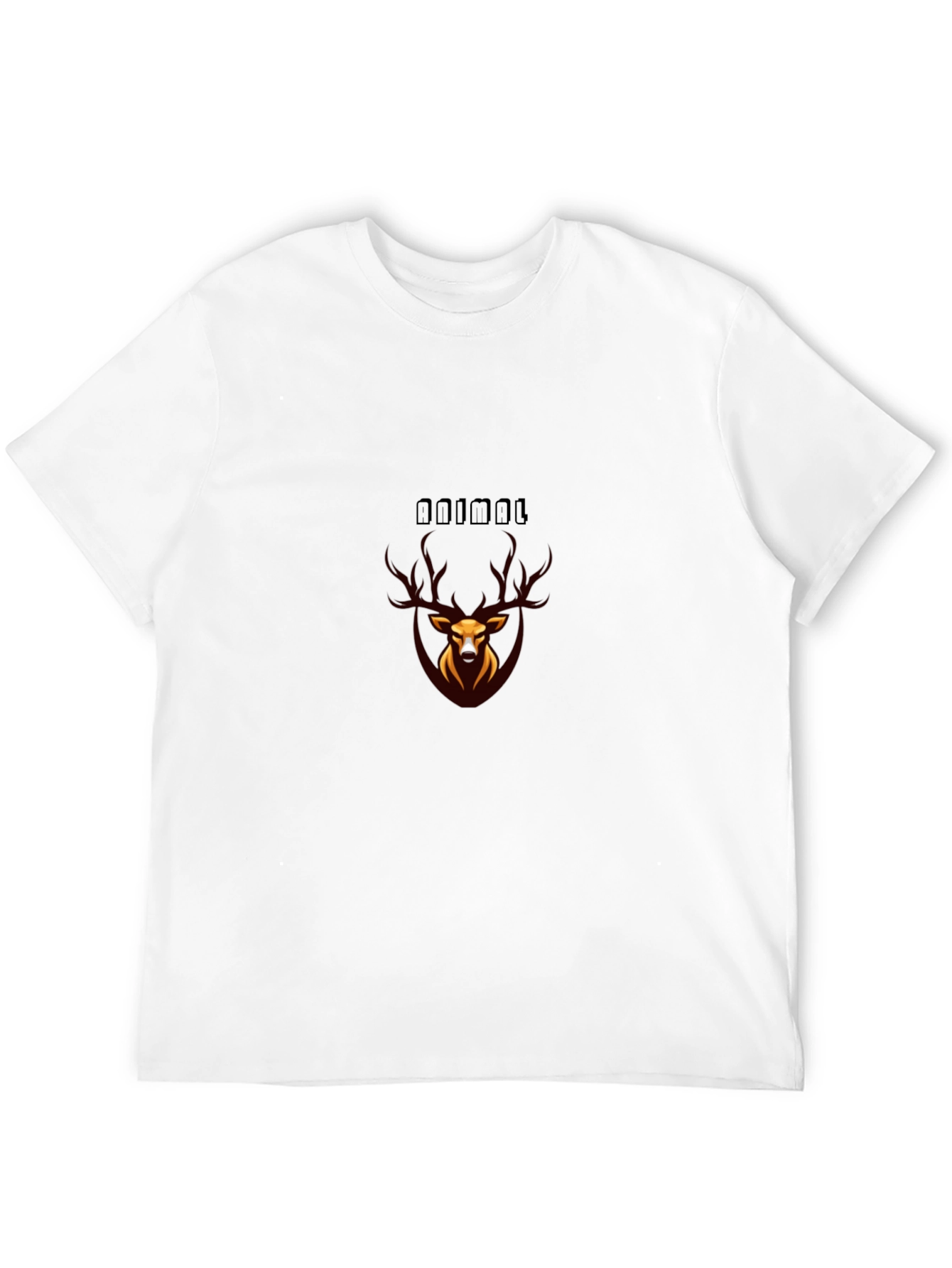 Stylish Black Animal Graphic T-Shirt