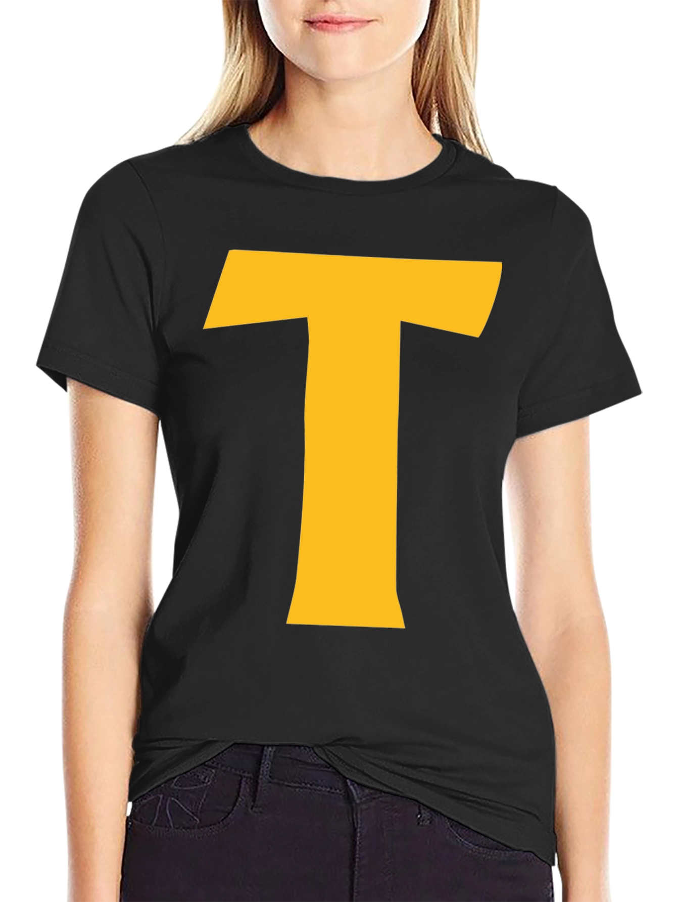 Bold T Graphic Black T-Shirt