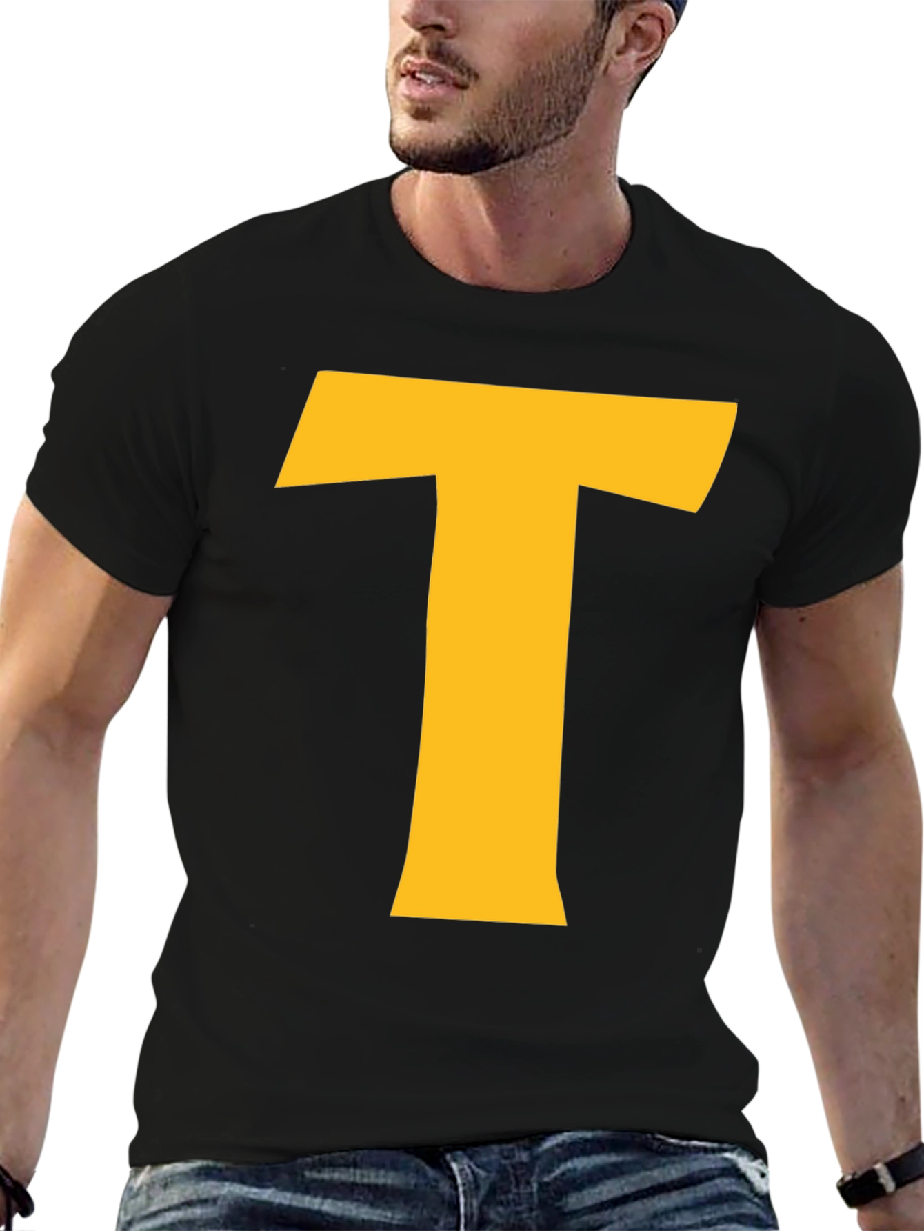 Bold T Graphic Black T-Shirt