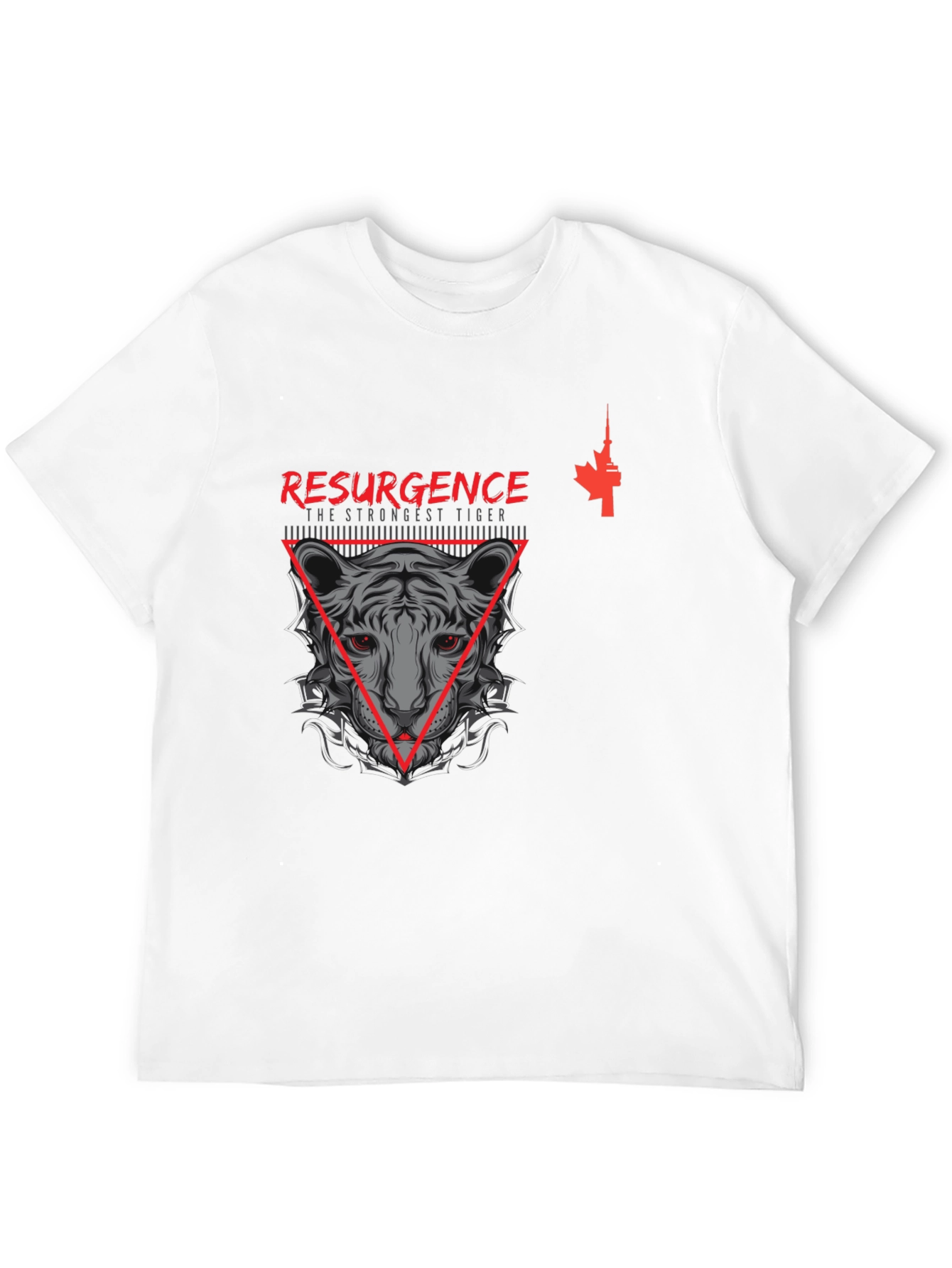 Resurgence Tiger Graphic Tee - Black T-Shirt