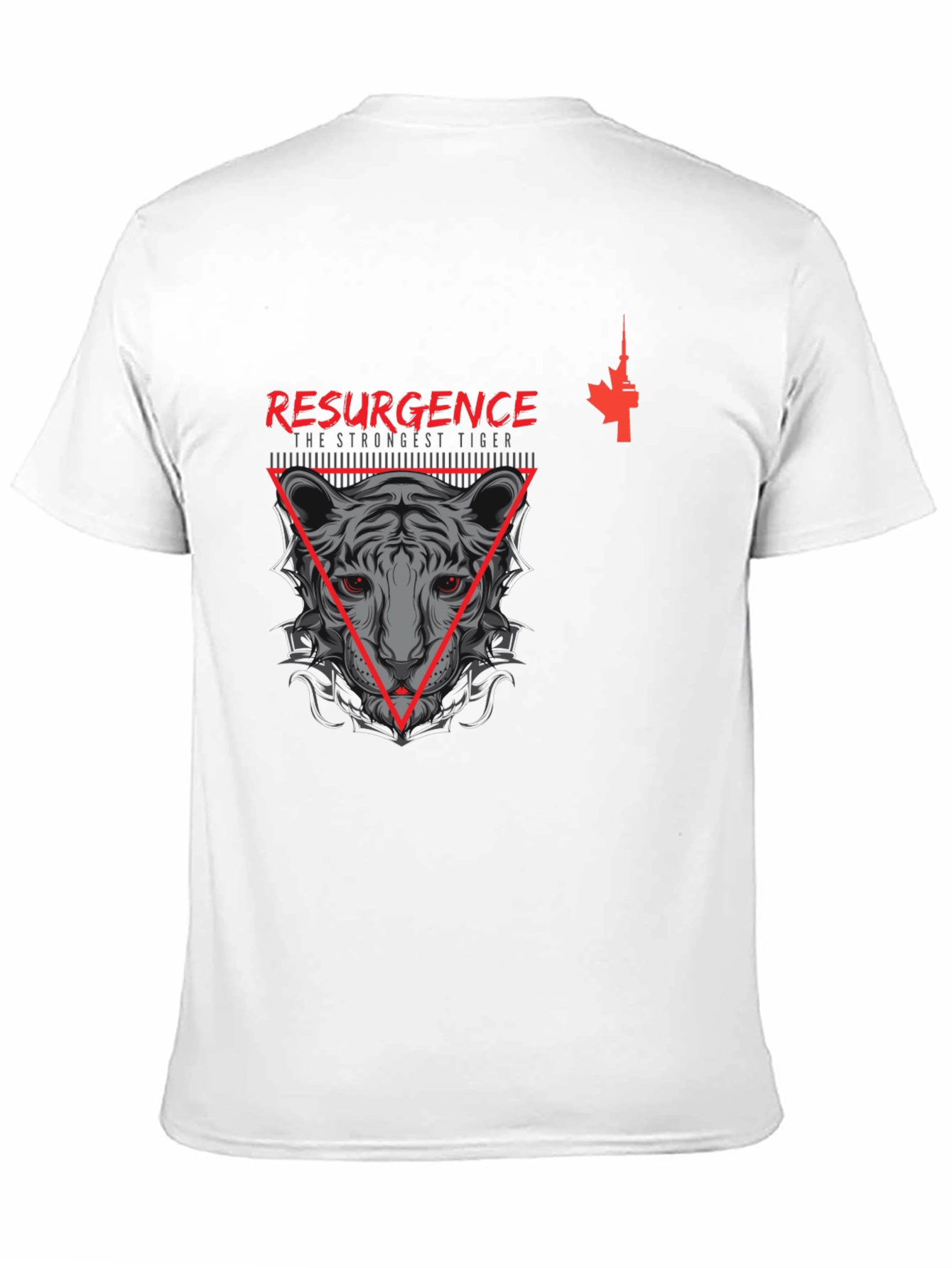 Resurgence Tiger Graphic Tee - Black T-Shirt