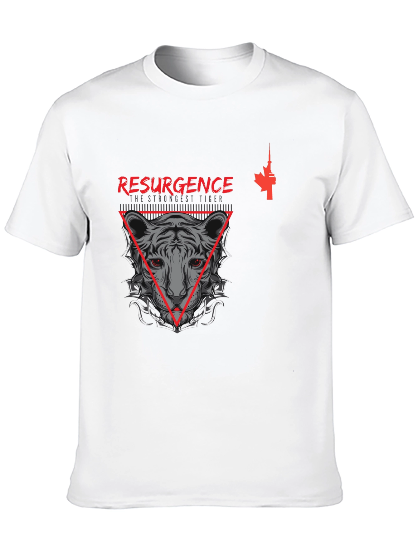 Resurgence Tiger Graphic Tee - Black T-Shirt